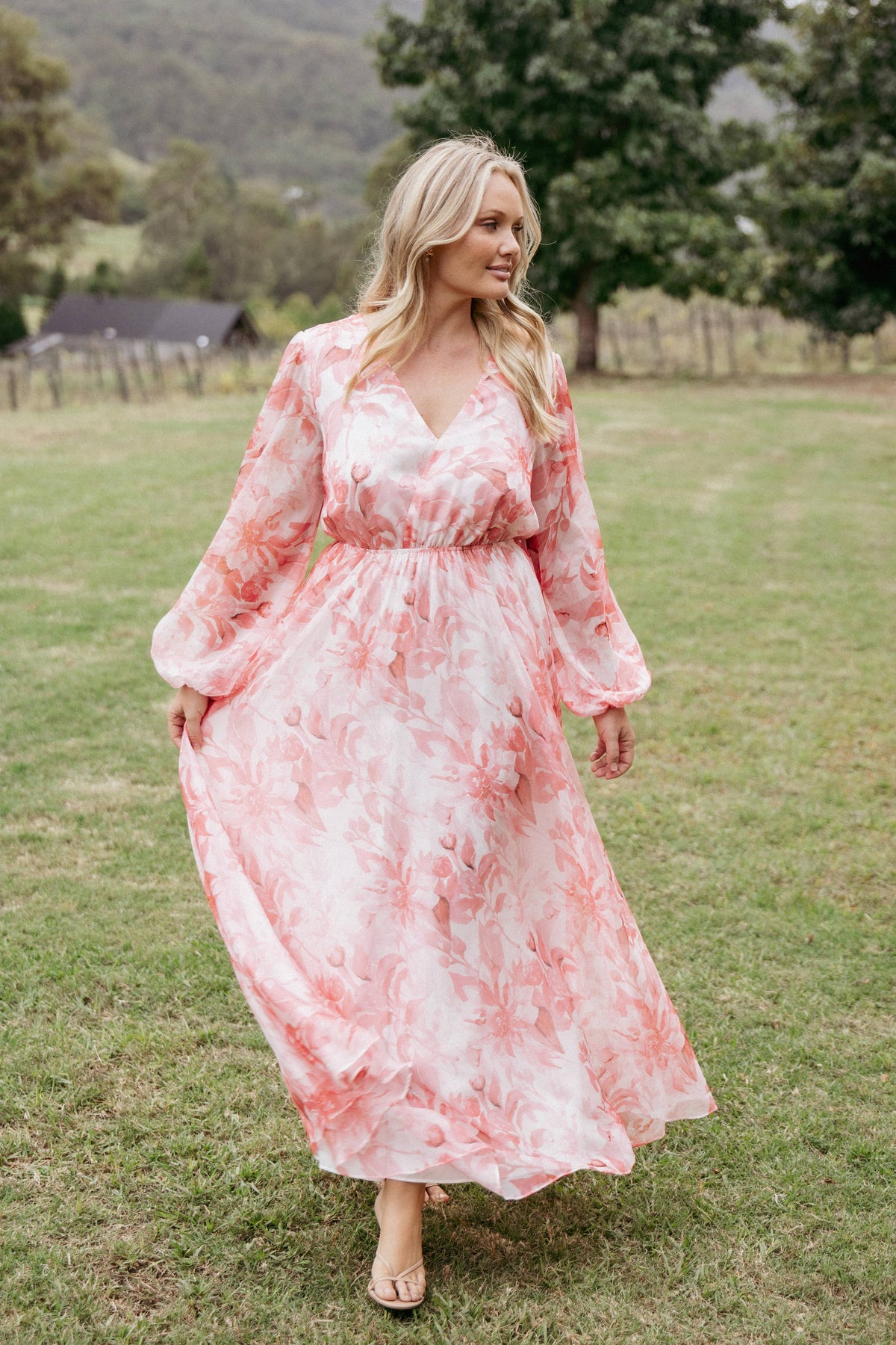 Anisa Maxi Dress in Pink Floral – view 7 of 7