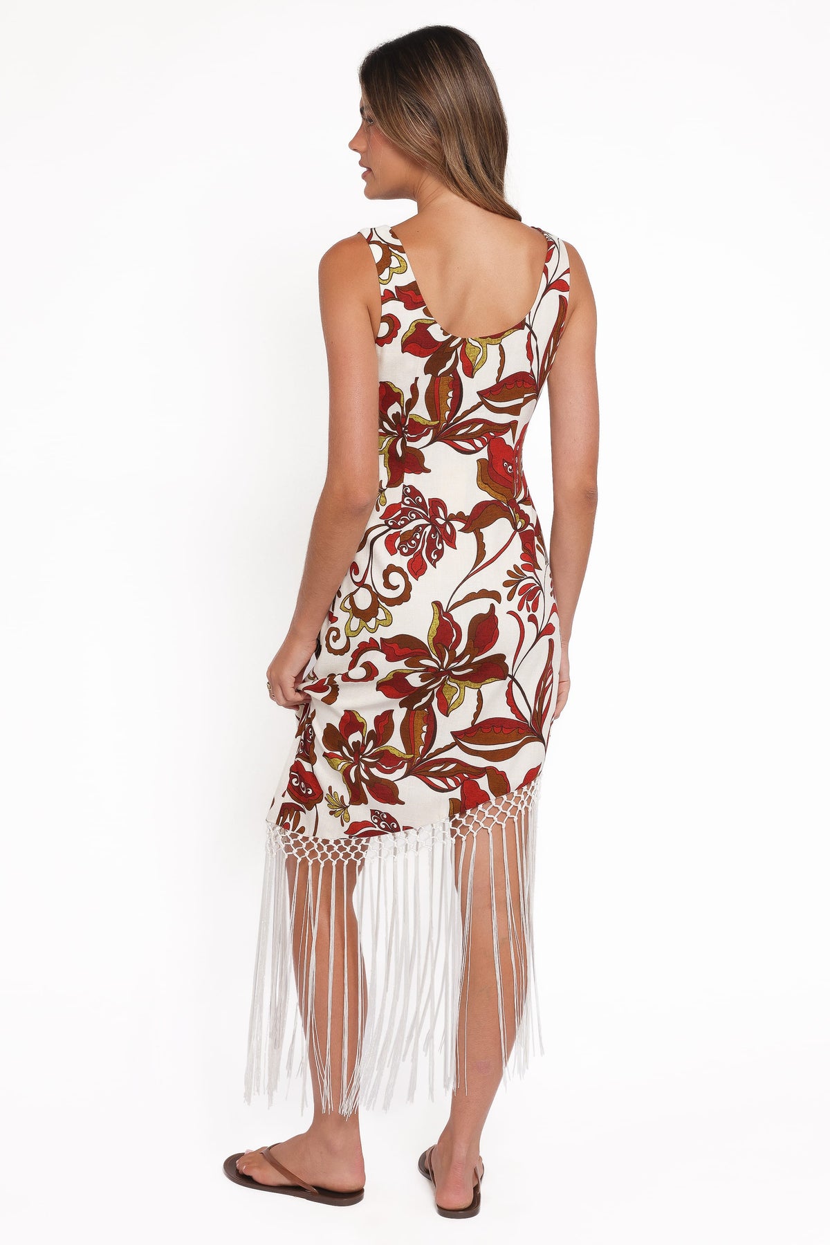 Aquarius Midi Dress in Brown Floral – view 5 of 8