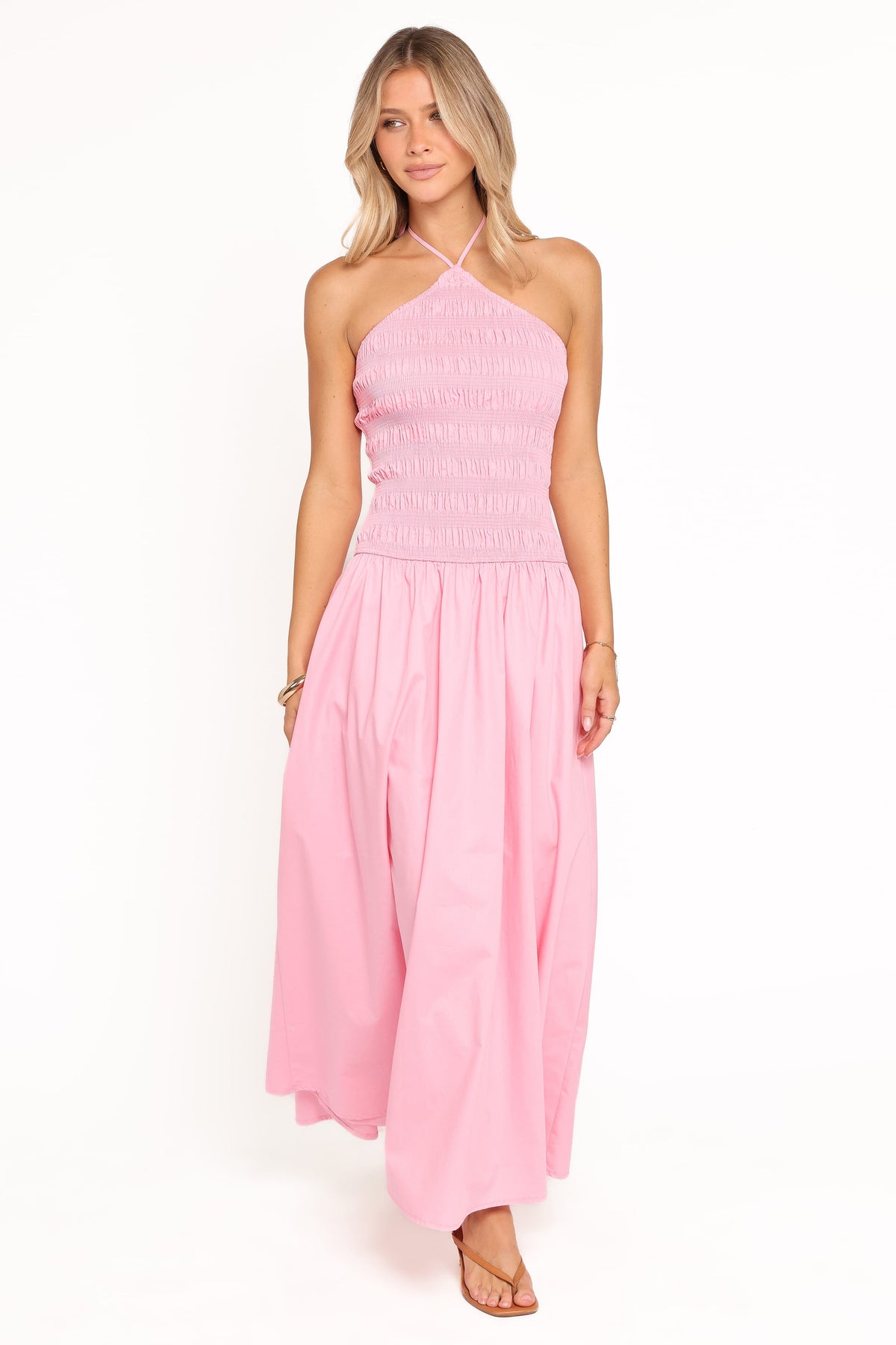 Aradia Halter Maxi Dress in Pink – view 4 of 8
