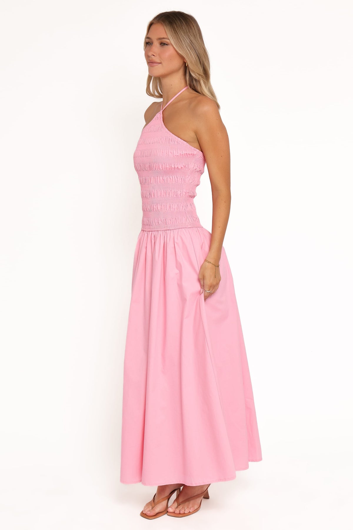 Aradia Halter Maxi Dress in Pink – view 5 of 8