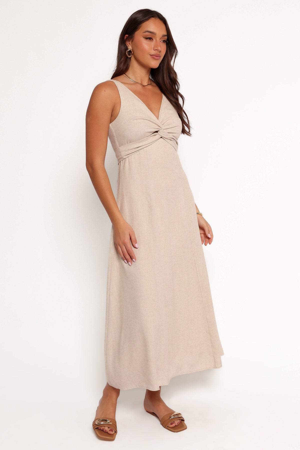 Archer Midi Dress in Oatmeal – view 5 of 7