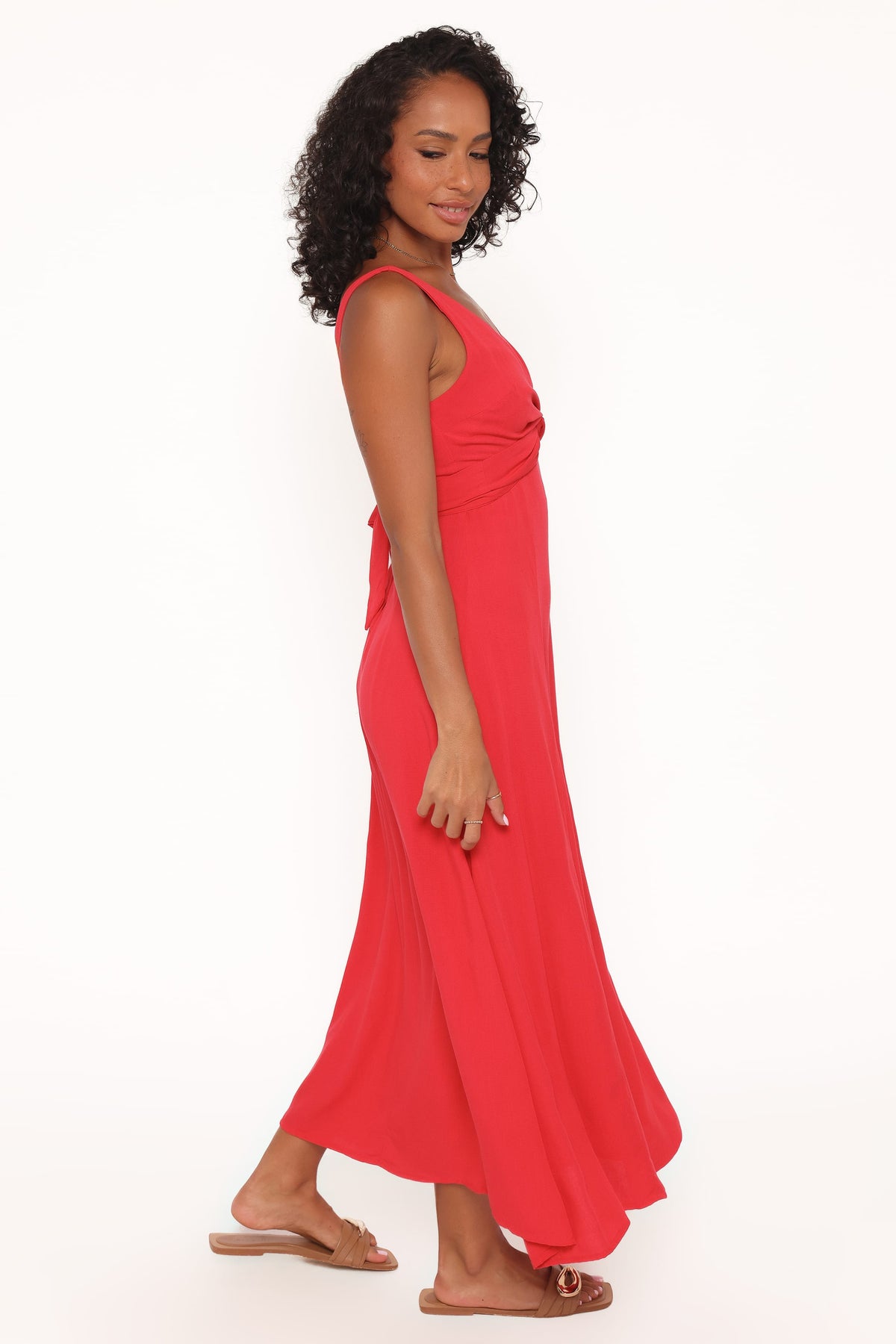 Archer Midi Dress in Red – view 3 of 6