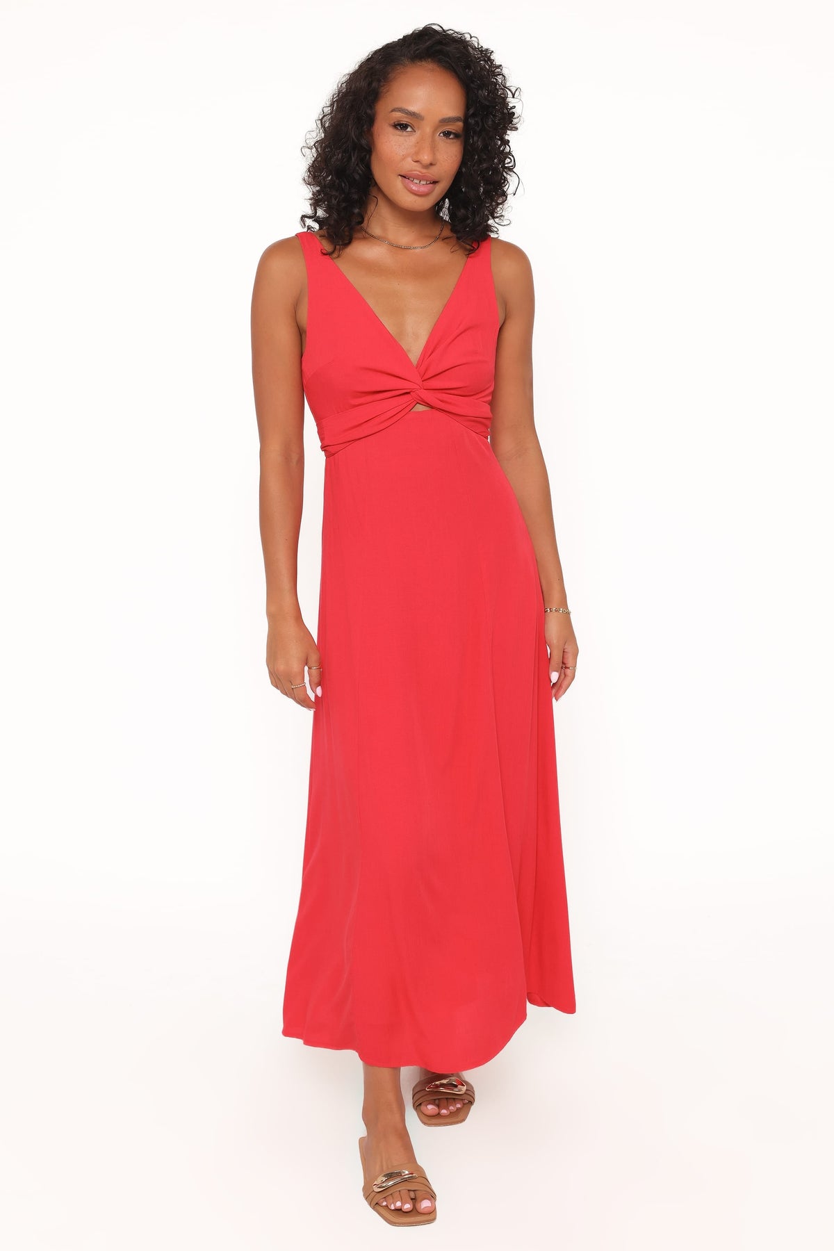 Archer Midi Dress in Red – view 5 of 6