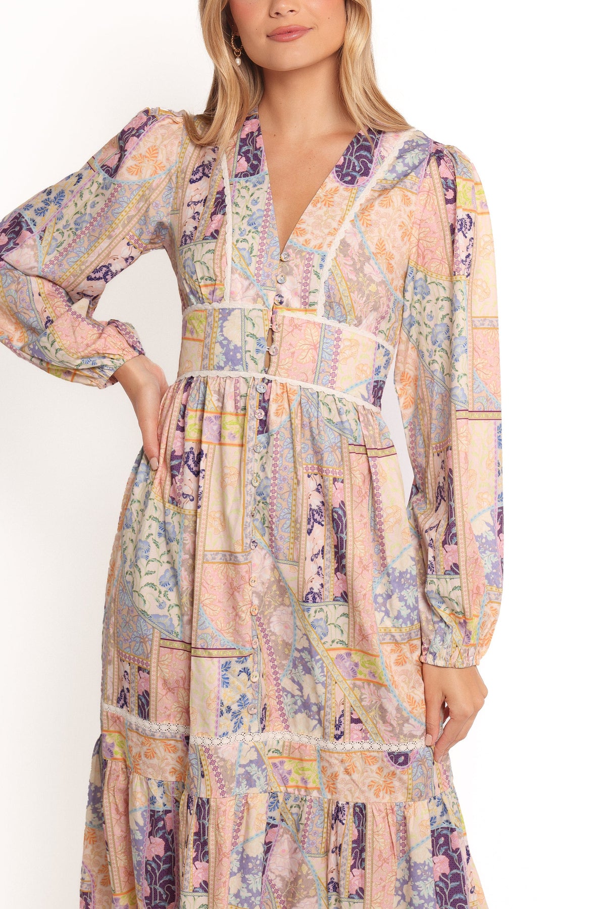 Ariella Maxi Dress in Patchwork – view 5 of 6