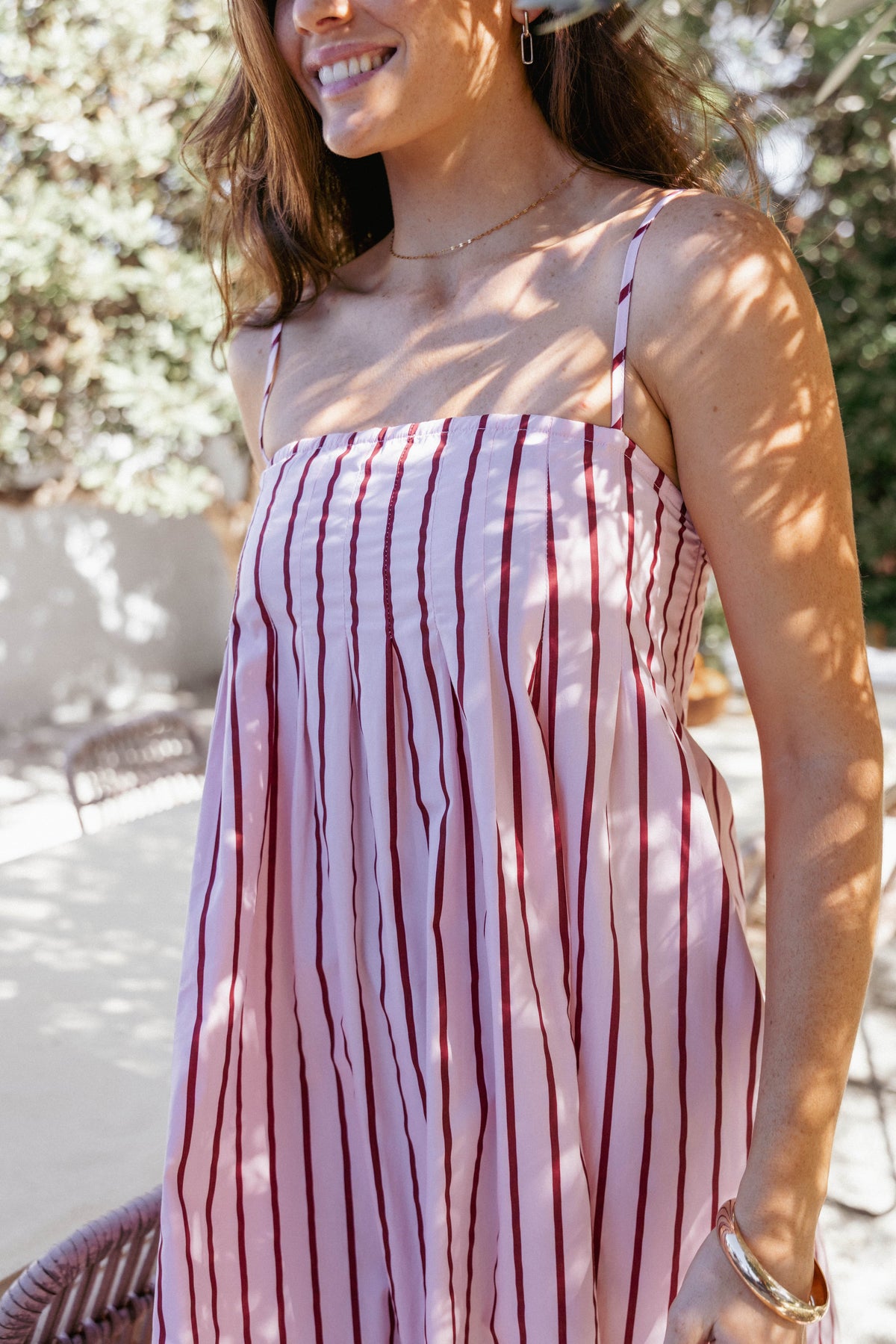 Arletta Maxi Dress in Pink Stripe – view 8 of 8