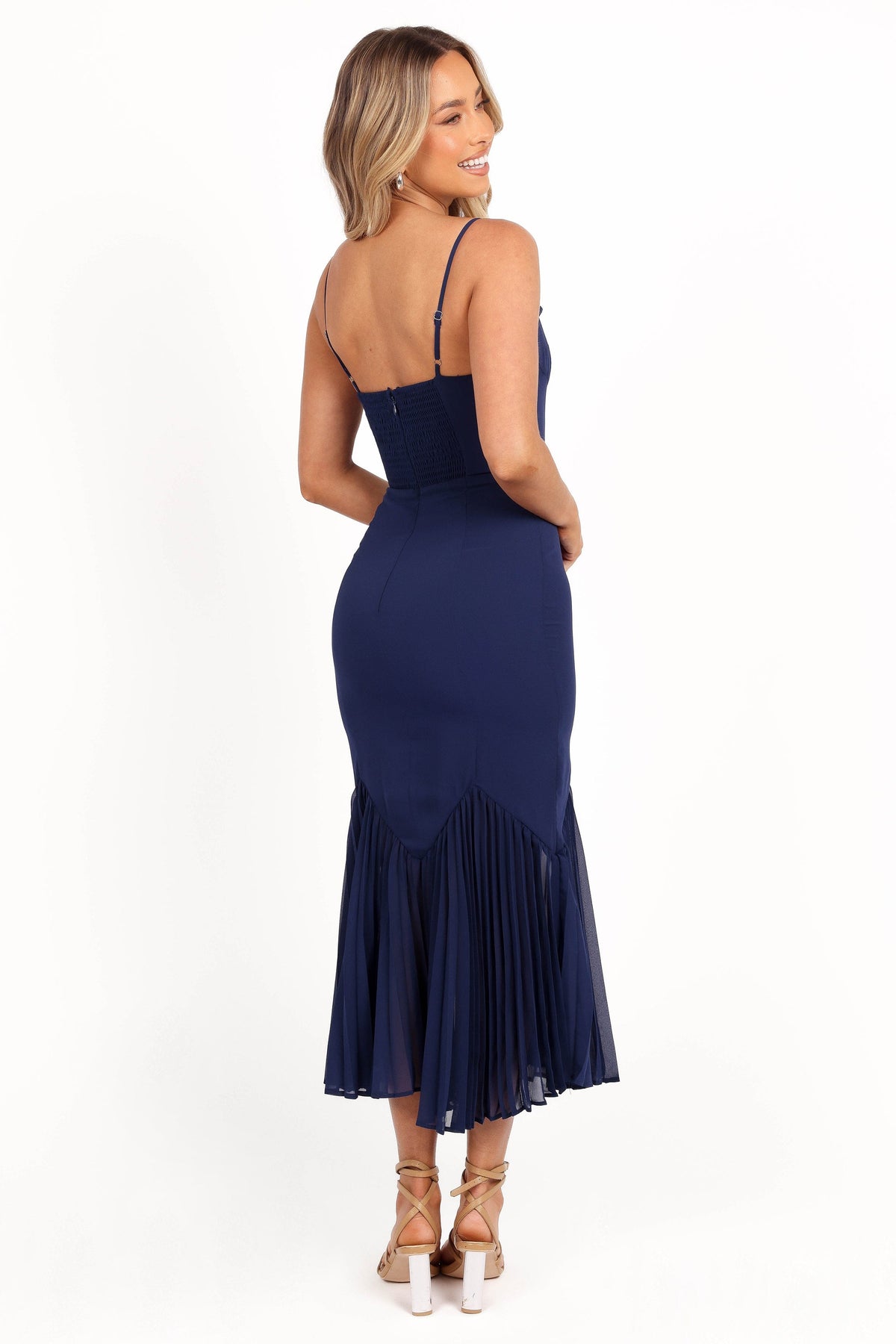 Ashton Midi Dress in Navy – view 6 of 9