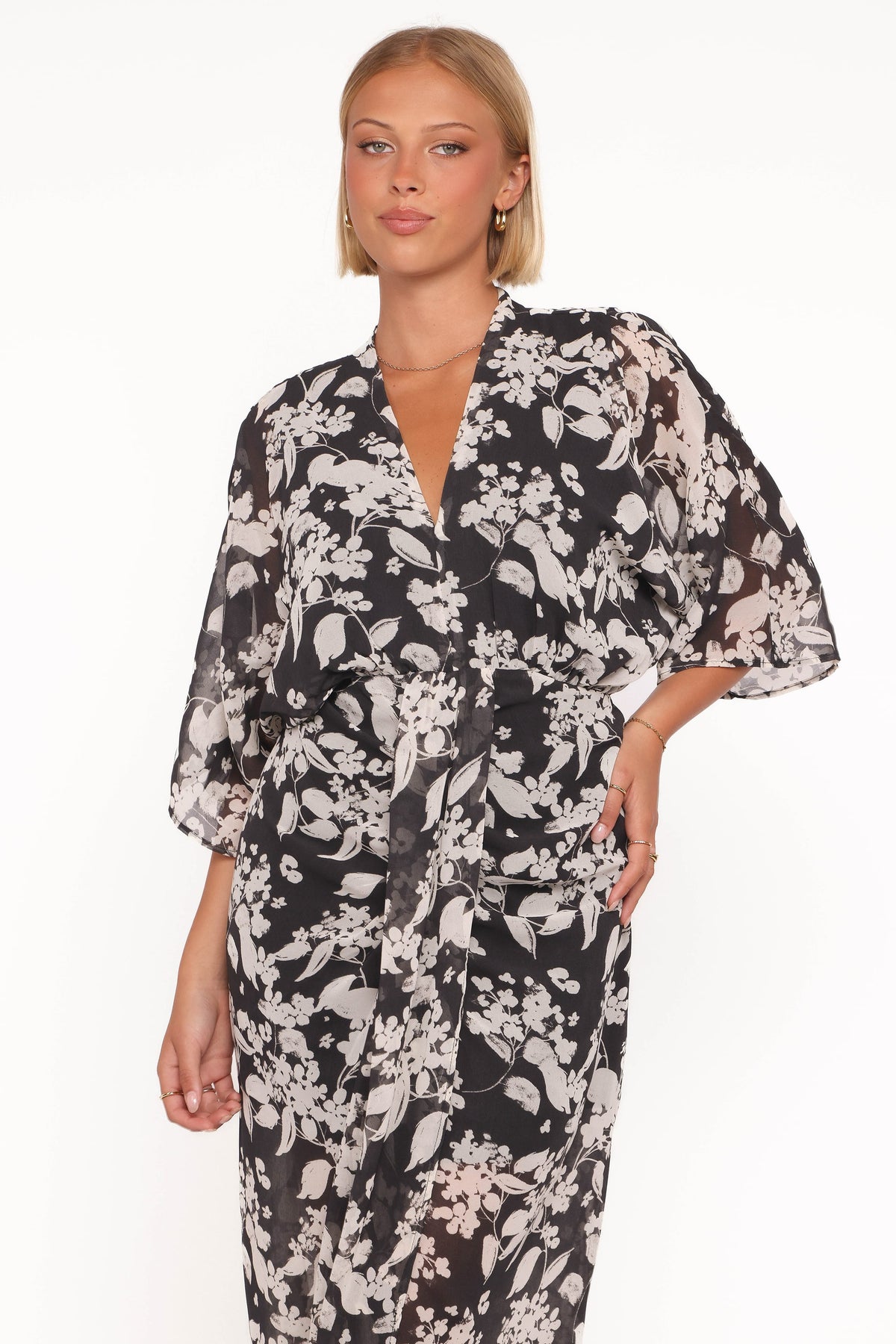 Audrina Maxi Dress in Black Floral – view 2 of 6
