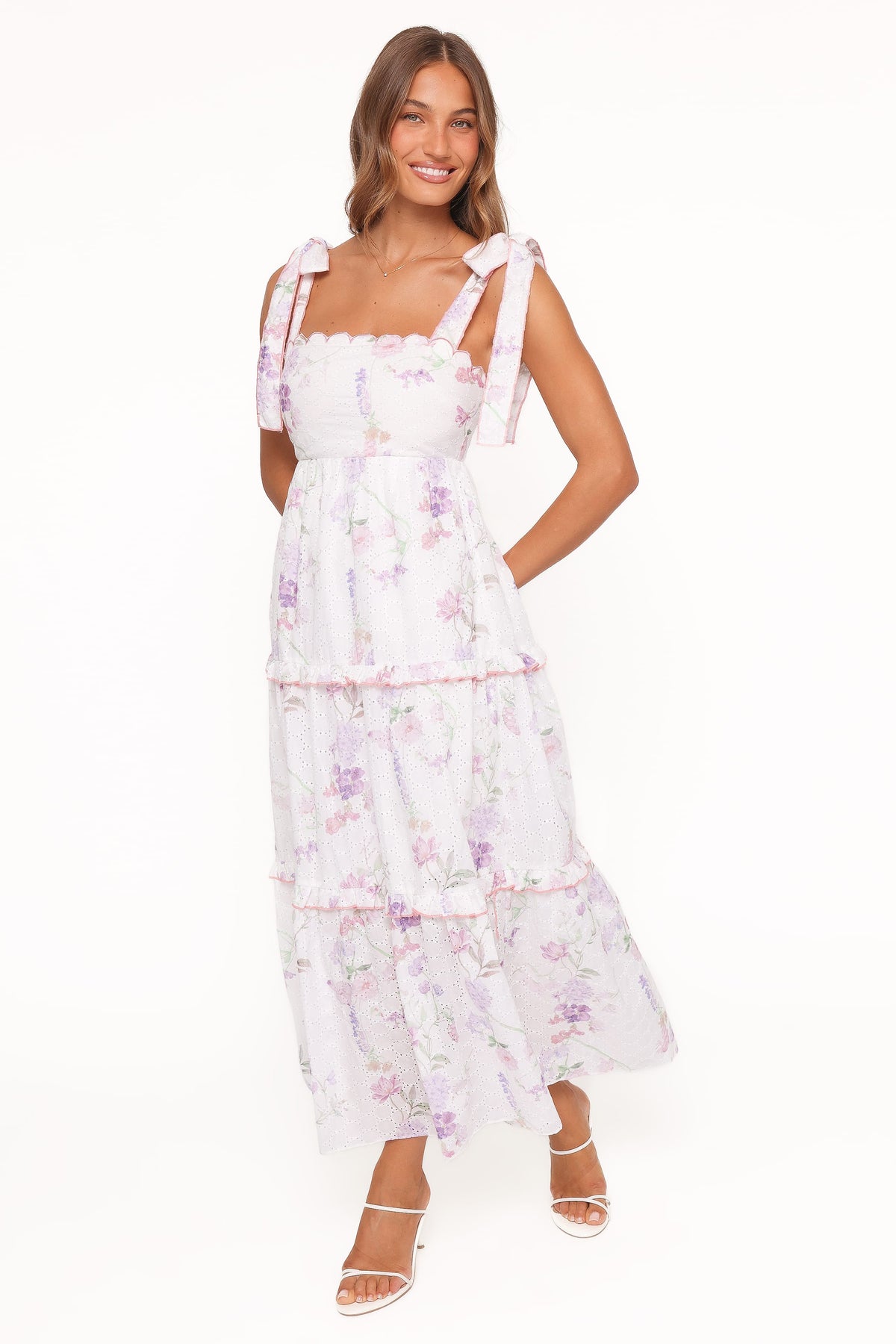 Aurelia Maxi Dress in Purple Floral – view 6 of 7