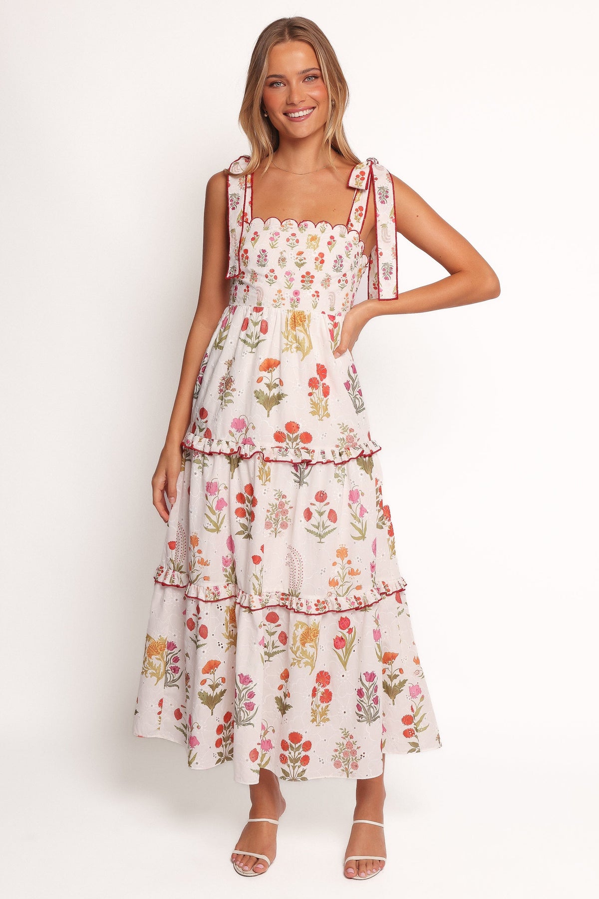 Aurelia Maxi Dress in White Floral – view 2 of 8