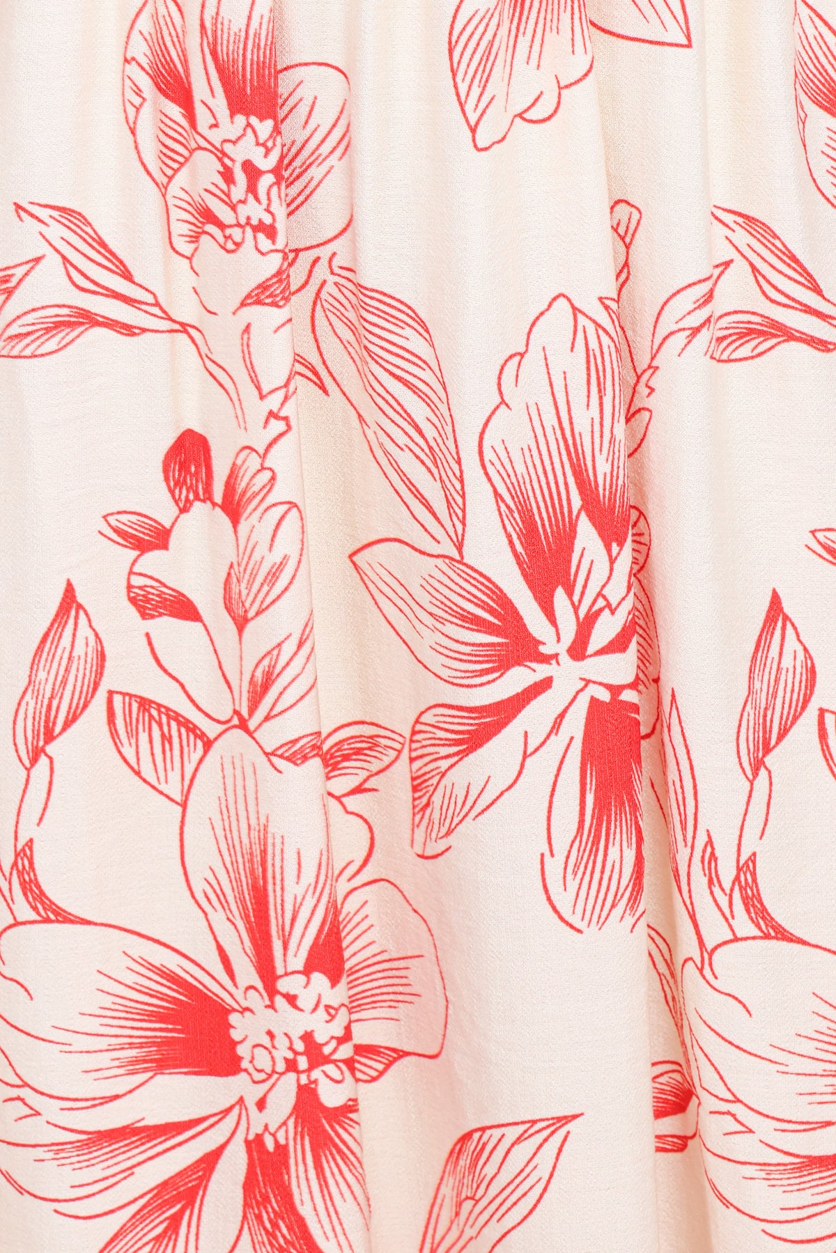 Avania Strapless Midi Dress in Red Floral – view 6 of 7