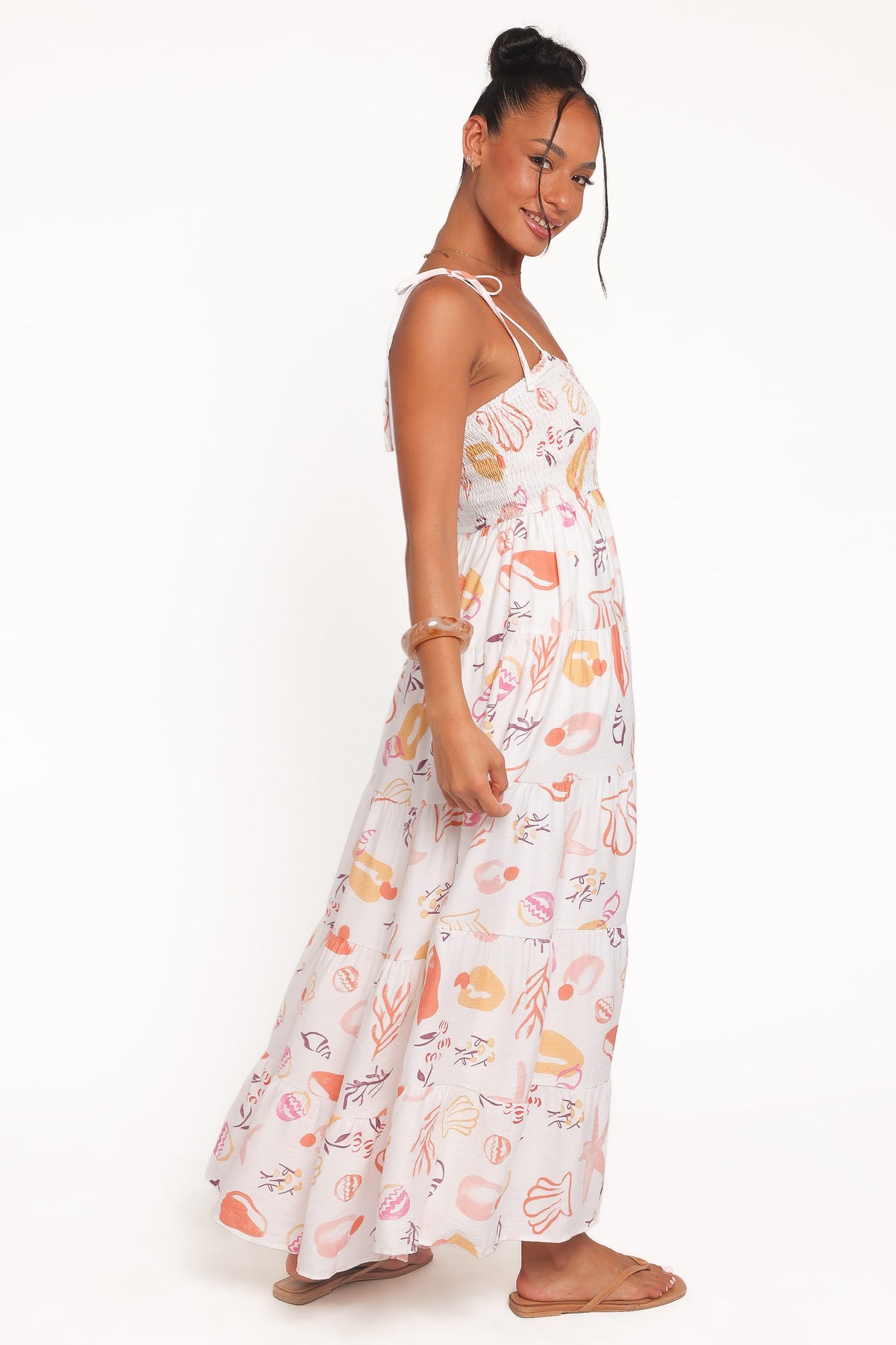 Bairbre Maxi Dress in Pink Beach Print – view 3 of 5
