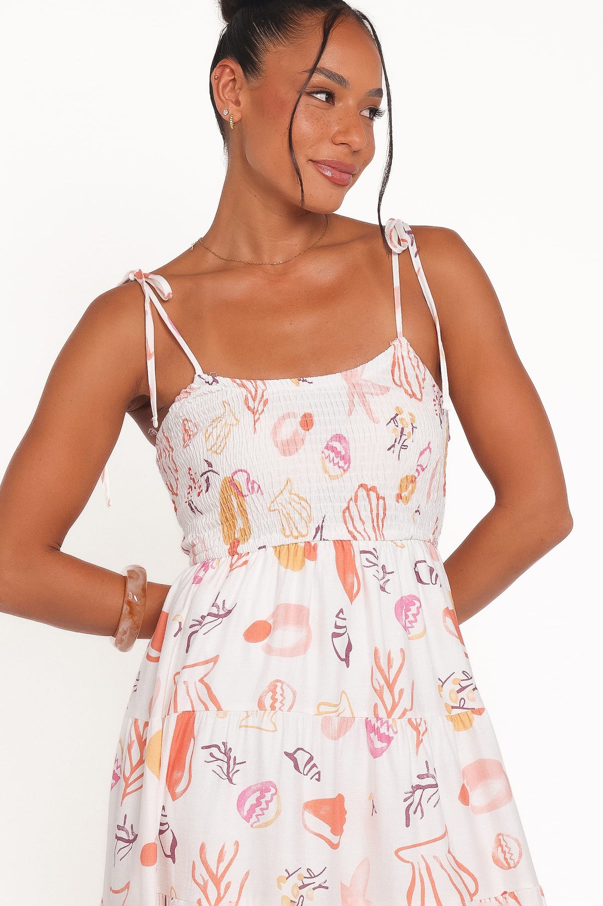 Bairbre Maxi Dress in Pink Beach Print – view 2 of 5
