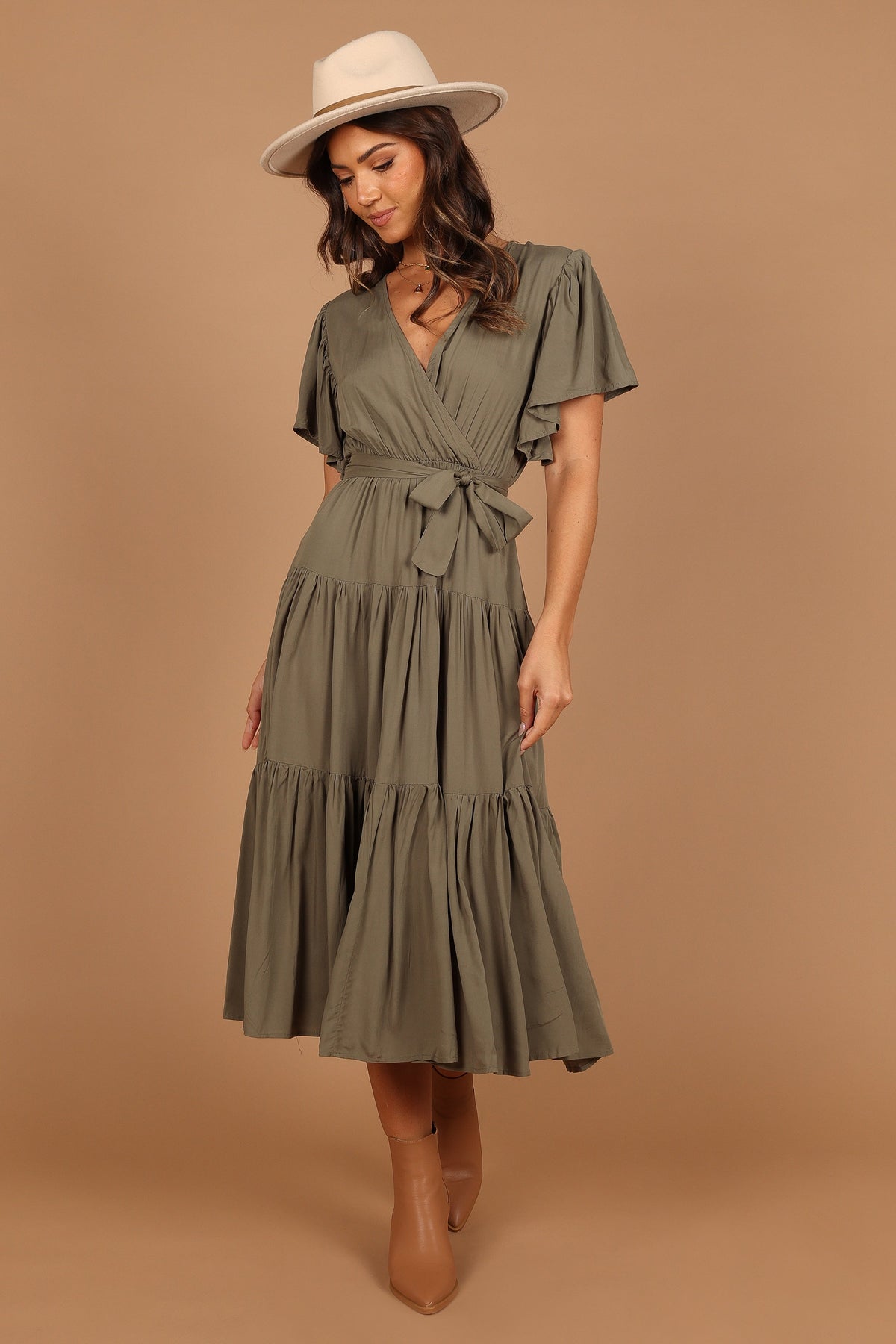 Barker Dress in Olive – view 5 of 8