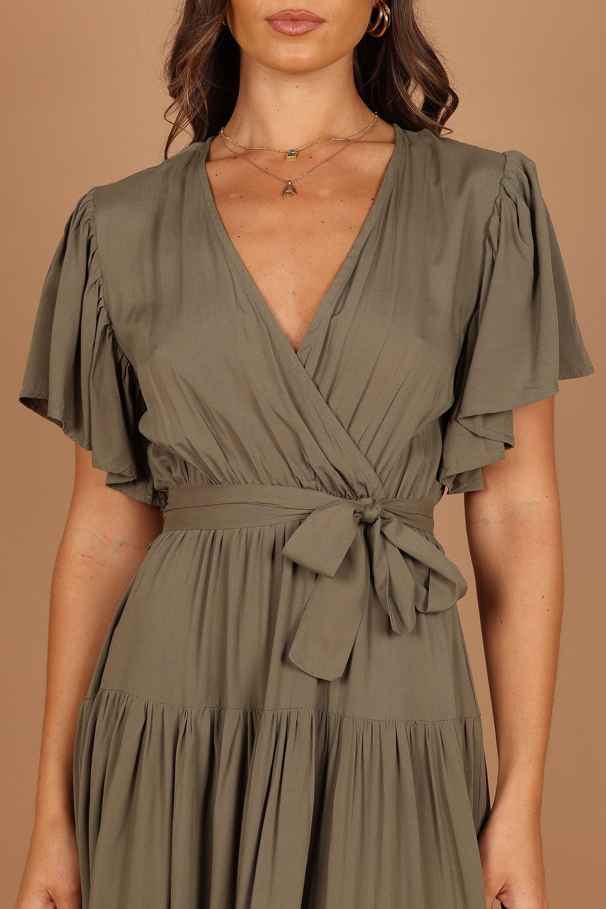 Barker Dress in Olive – view 3 of 8