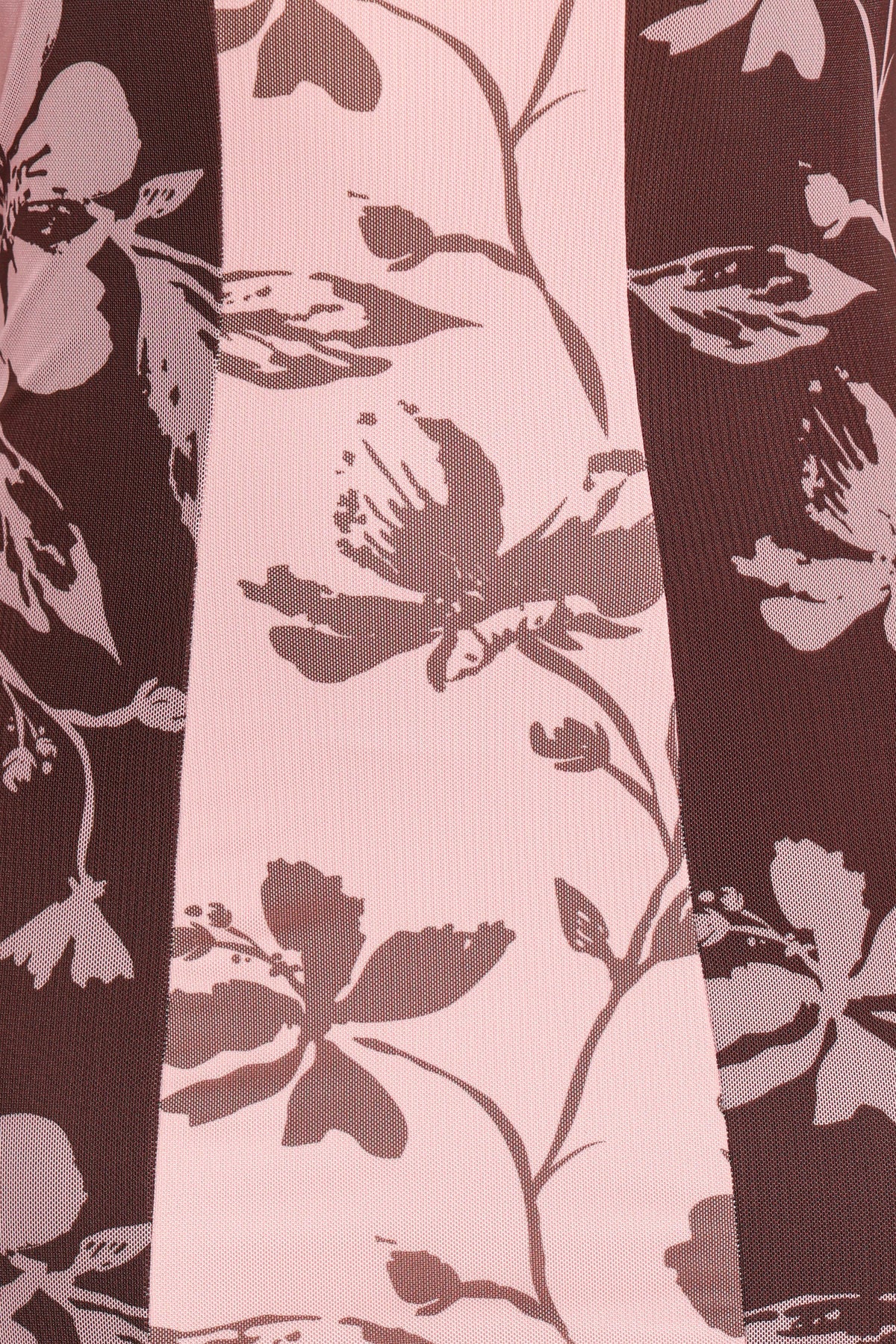 Bellatrix Spliced Maxi Dress in Pink Brown Floral – view 6 of 6