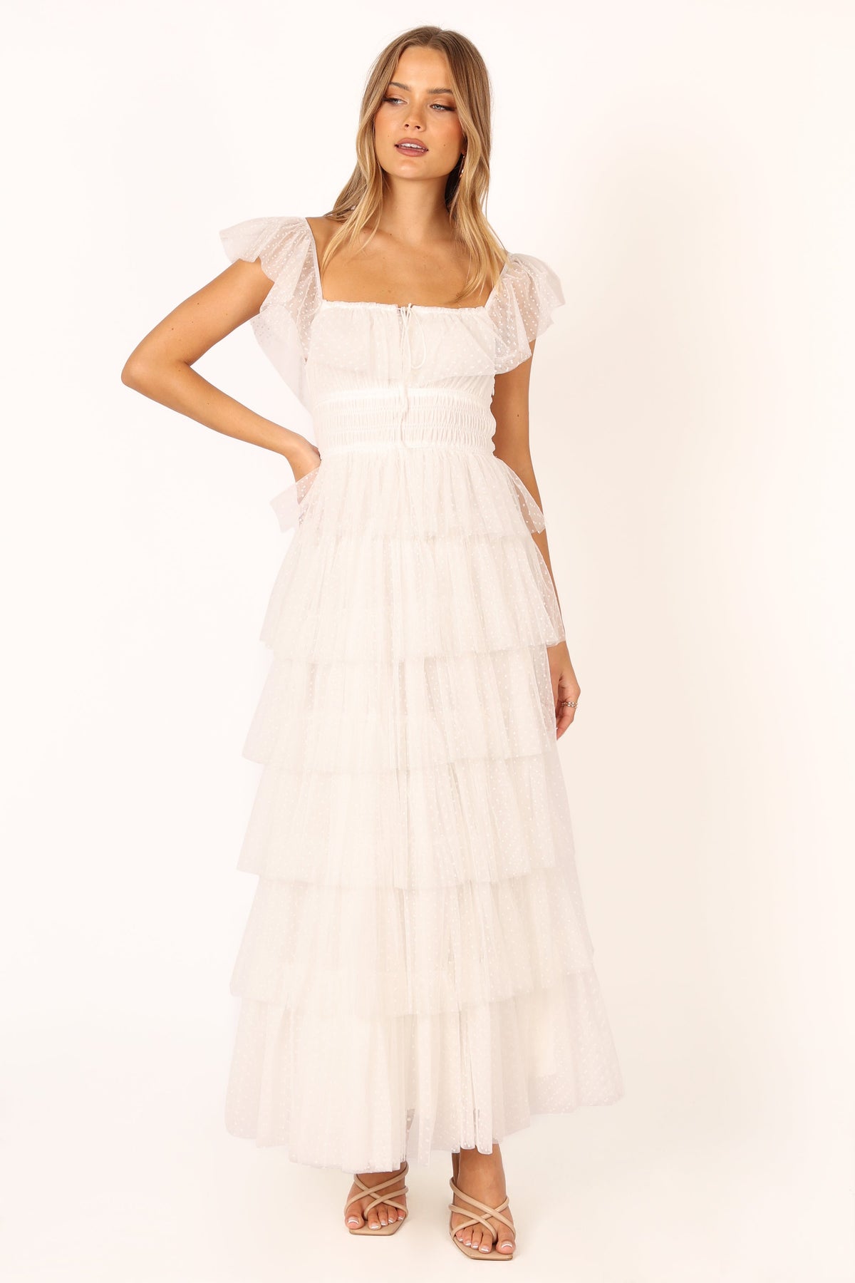 Belle Maxi Dress in Off White – view 5 of 11