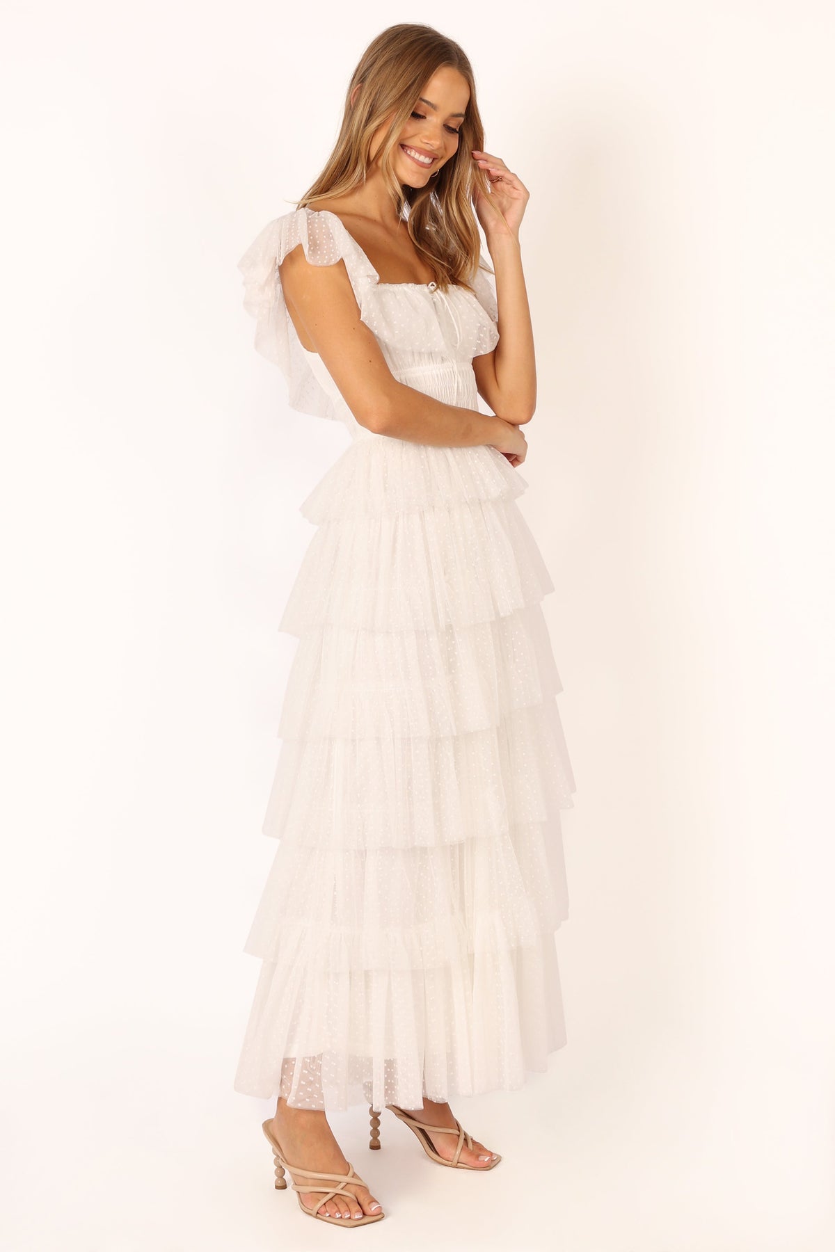Belle Maxi Dress in Off White – view 10 of 11
