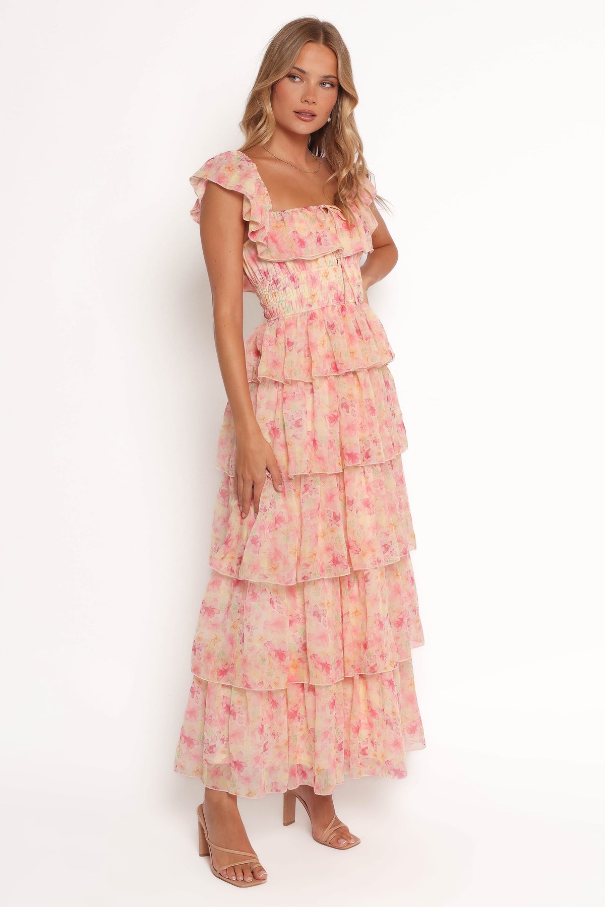 Belle Maxi Dress in Pink Floral – view 7 of 9