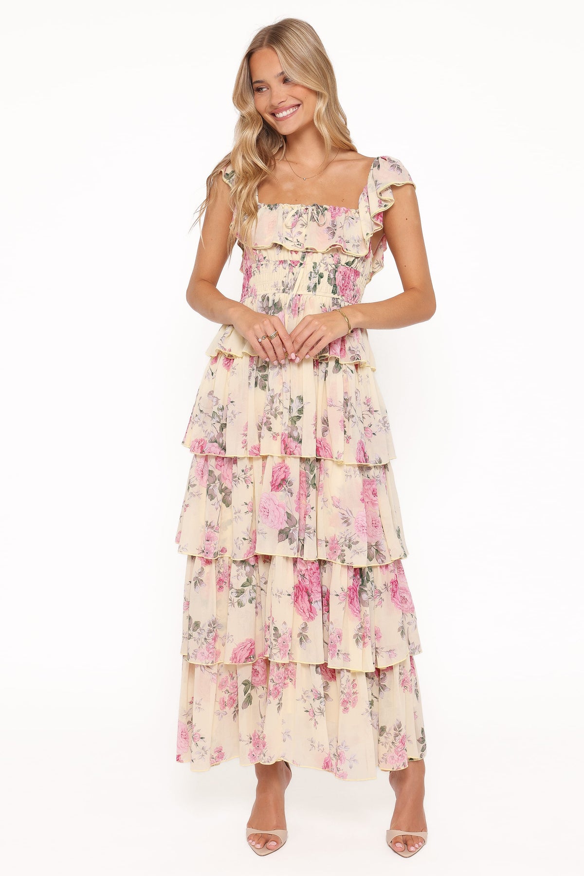 Belle Maxi Dress in Yellow Floral – view 2 of 8