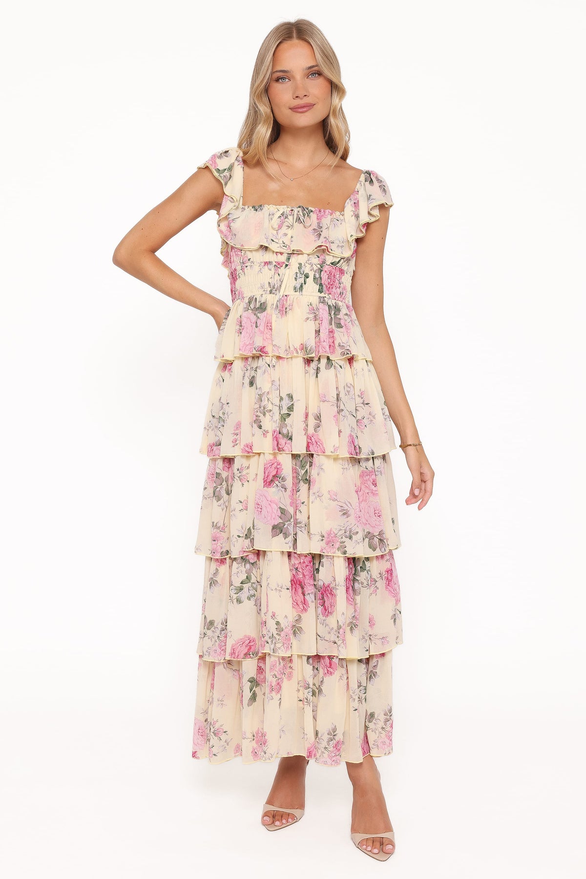 Belle Maxi Dress in Yellow Floral – view 7 of 8