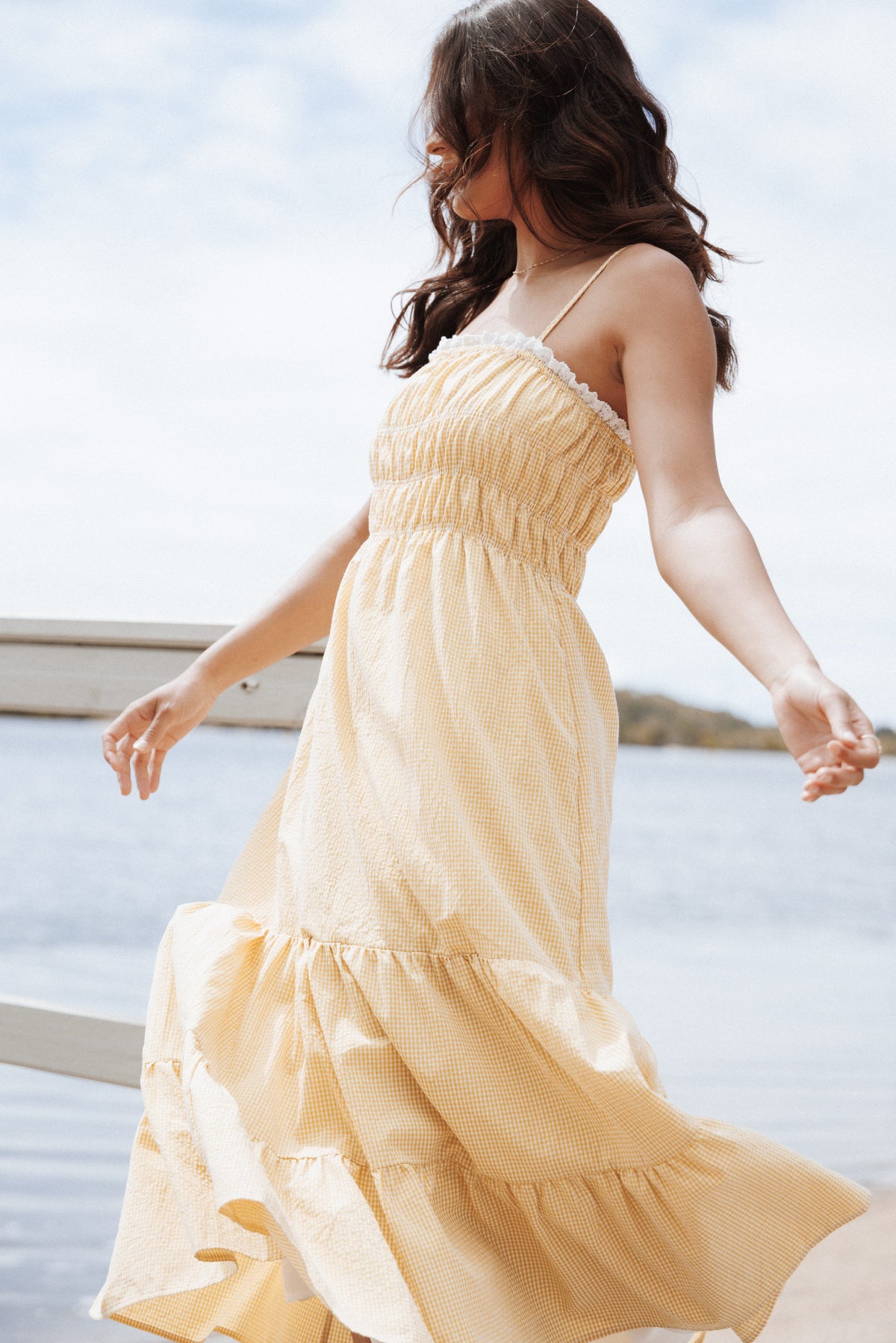 Bernadine Maxi Dress in Mango – view 8 of 9