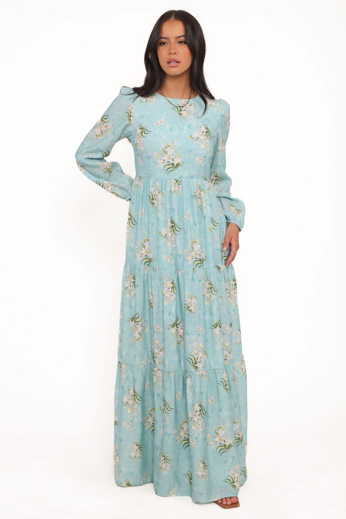 Bernice Maxi Dress in Blue Floral – view 2 of 6