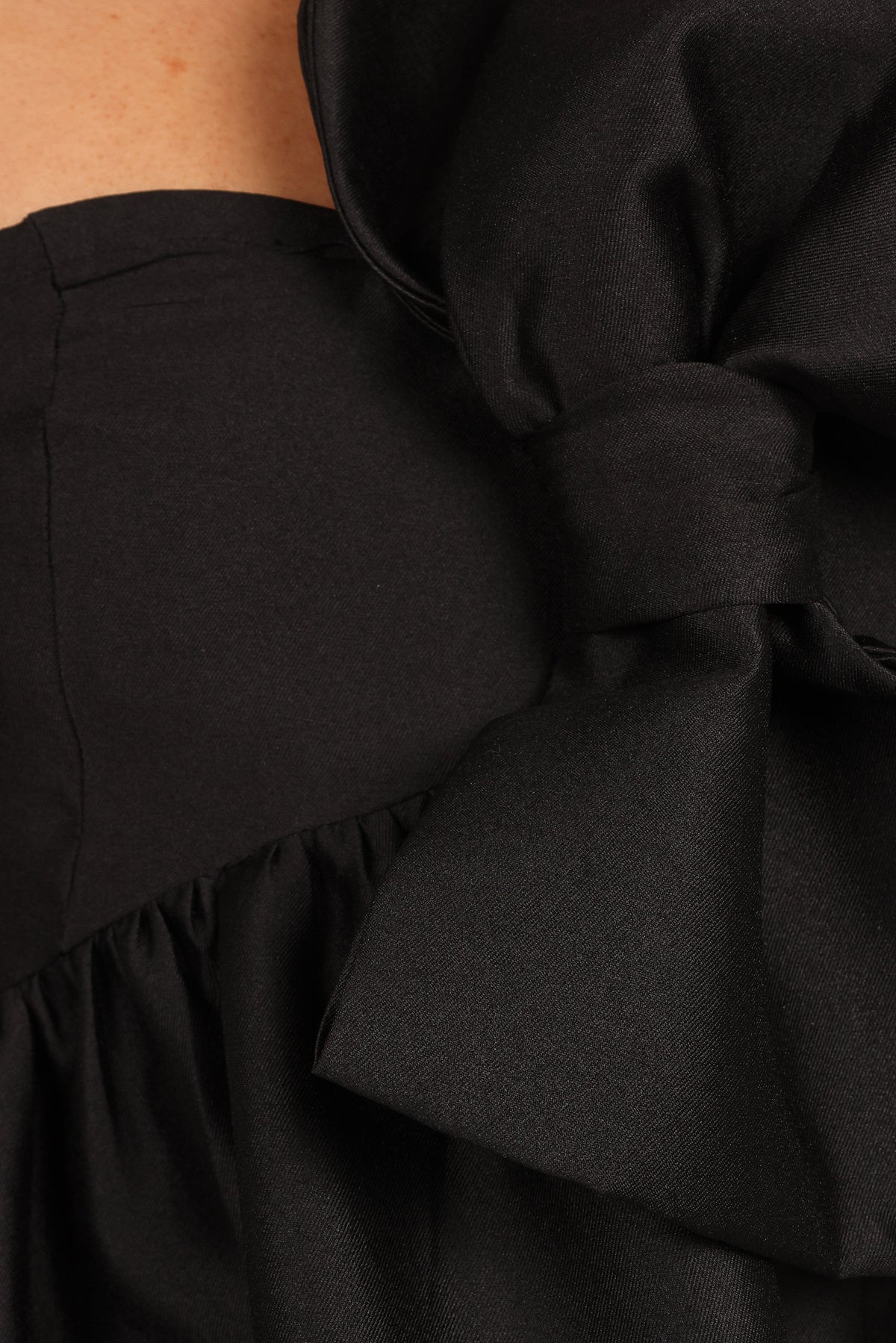 Betina Bow Front Maxi Dress in Black – view 8 of 8