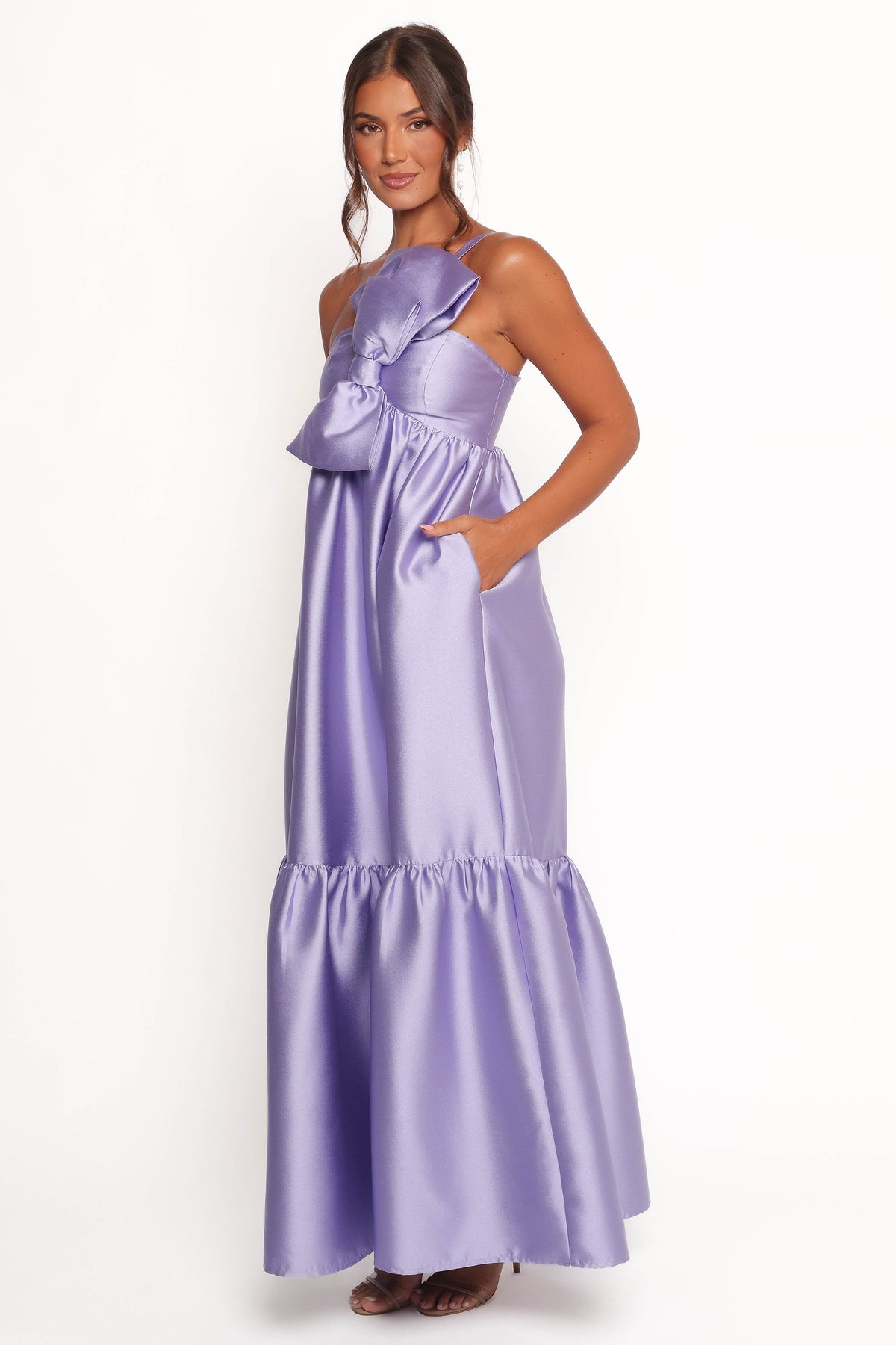 Betina Bow Front Maxi Dress in Lilac – view 4 of 8