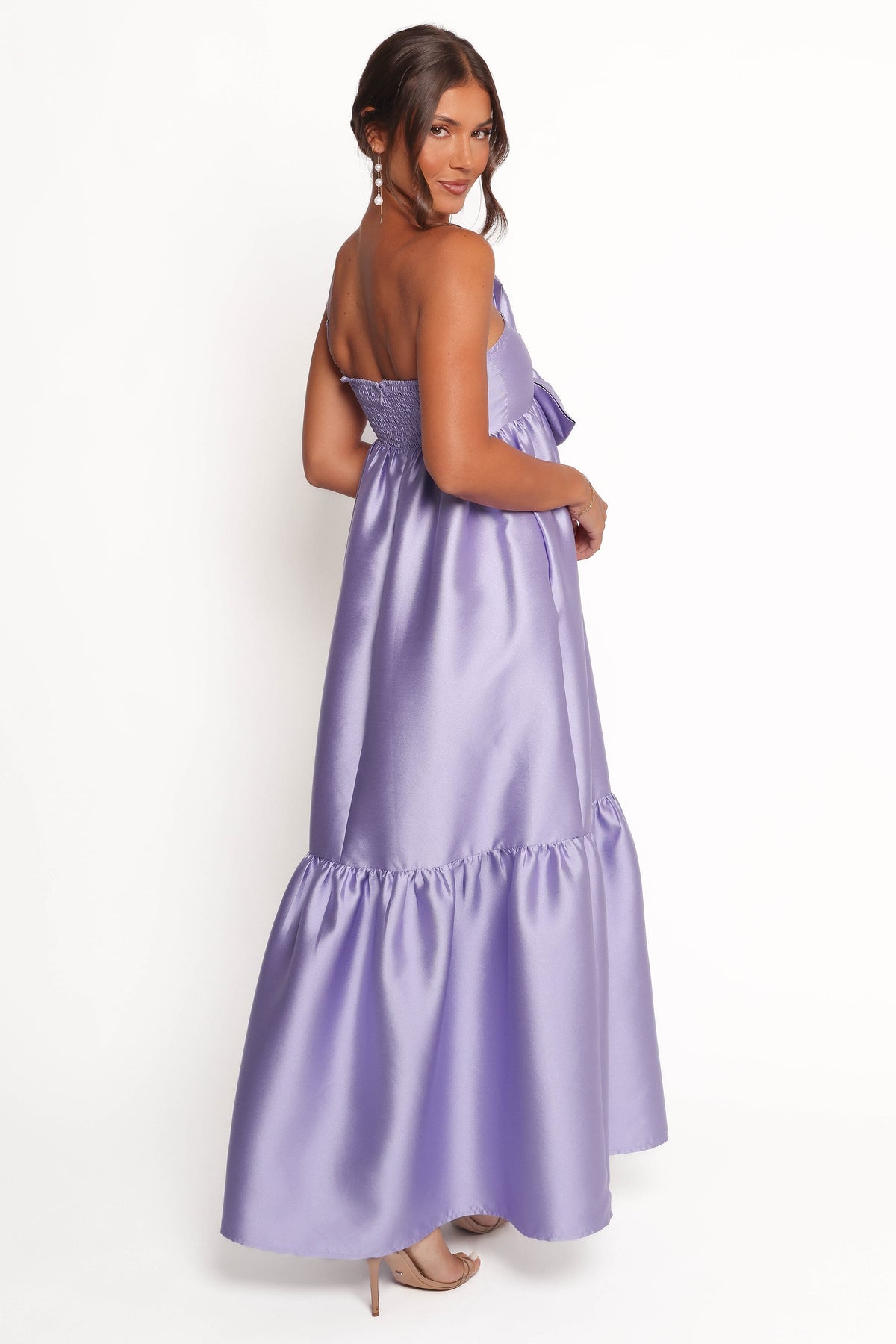 Betina Bow Front Maxi Dress in Lilac – view 5 of 8
