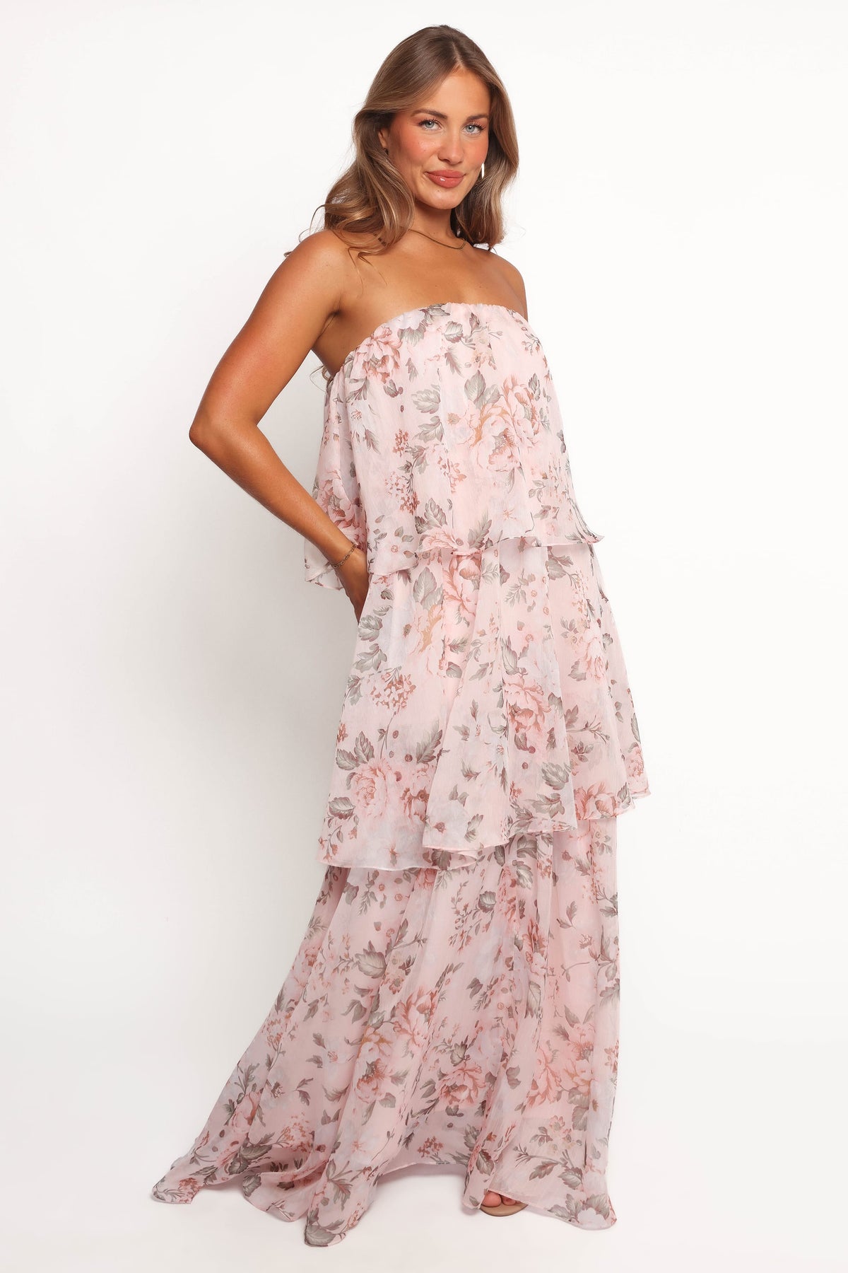 Bloom Strapless Maxi Dress in Floral – view 6 of 9