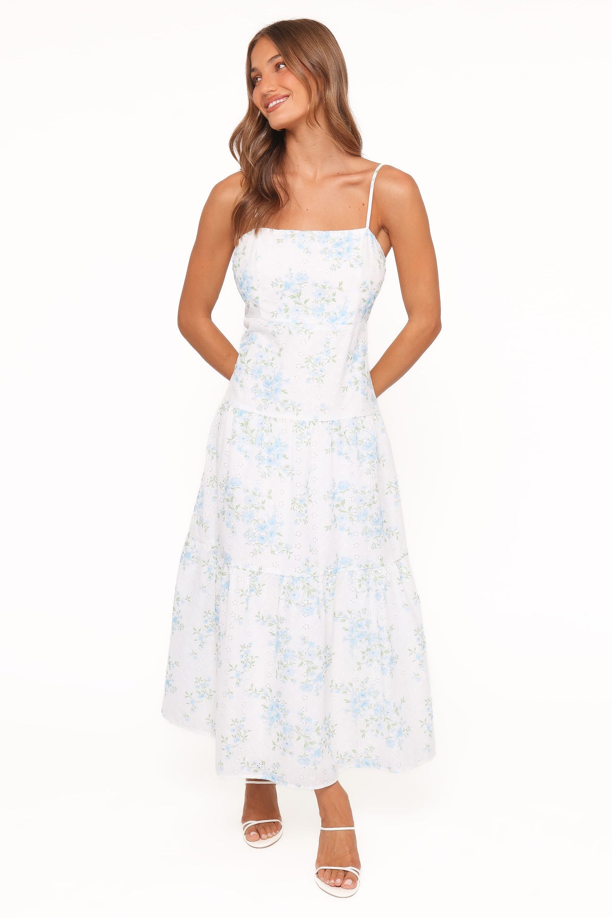 Botanique Midi Dress in Blue Floral – view 4 of 8
