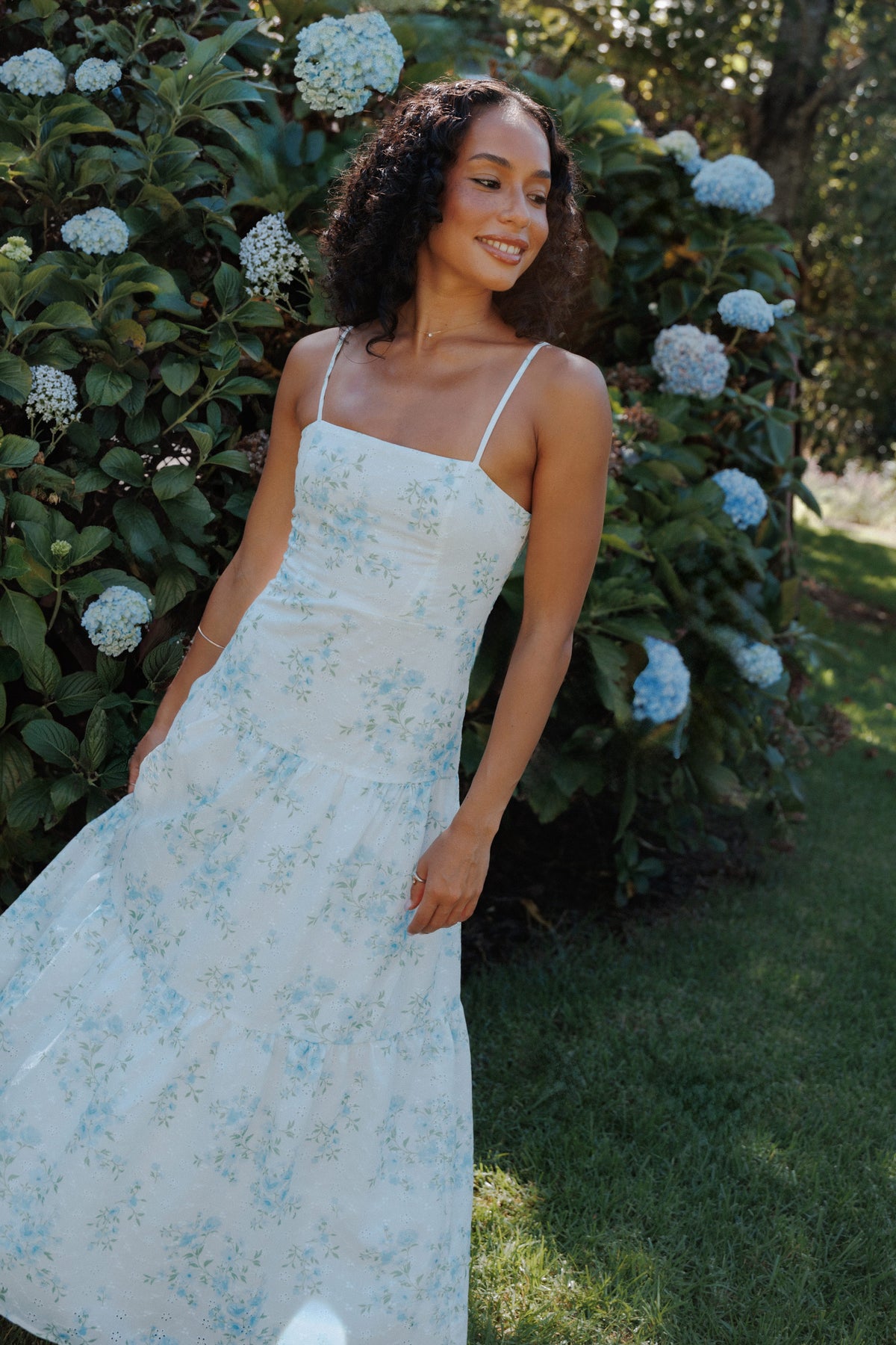 Botanique Midi Dress in Blue Floral – view 8 of 8