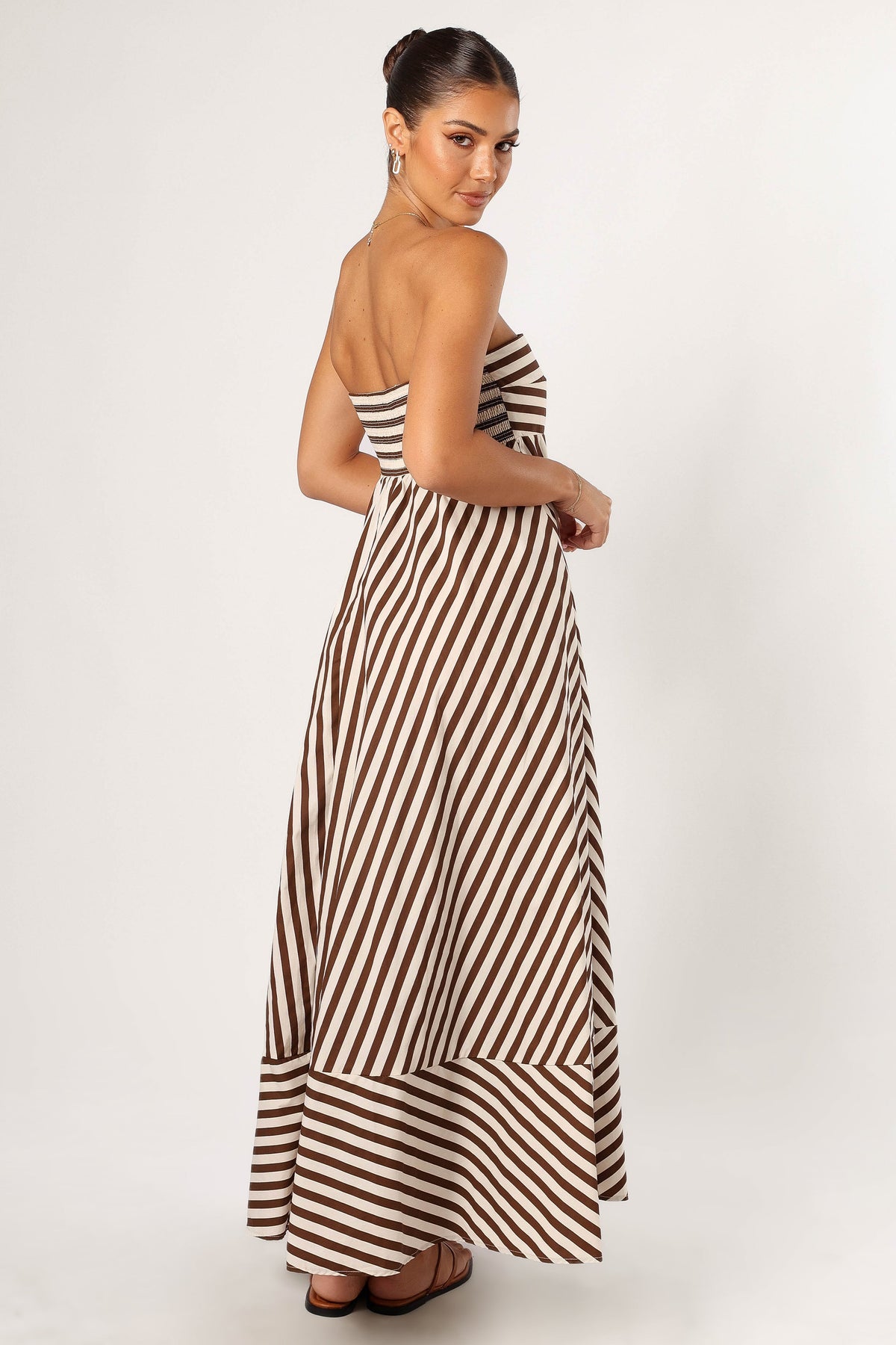 Bowie Strapless Maxi Dress in Chocolate – view 4 of 7