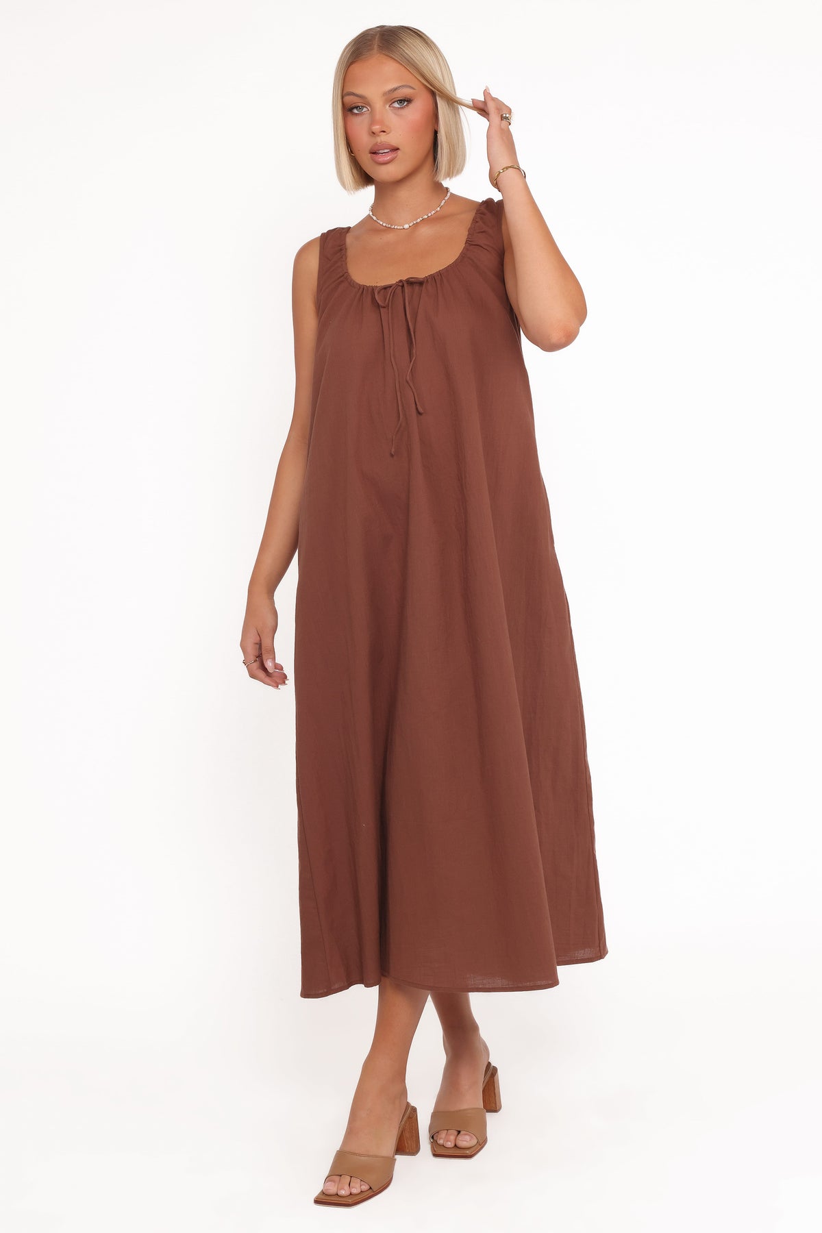Bowman Maxi Dress in Chocolate Brown – view 5 of 6