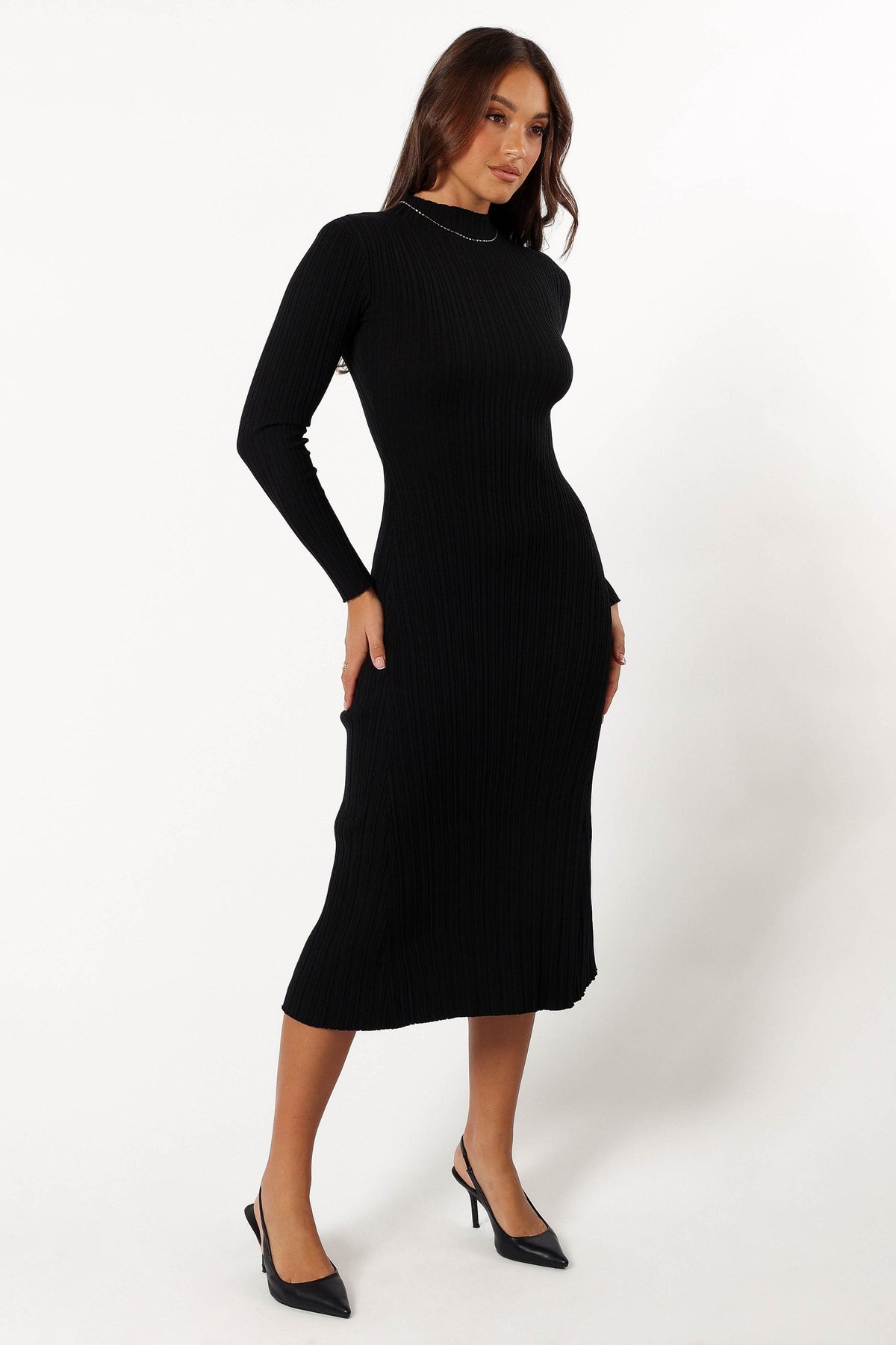 Briar Long Sleeve Dress in Black – view 8 of 9
