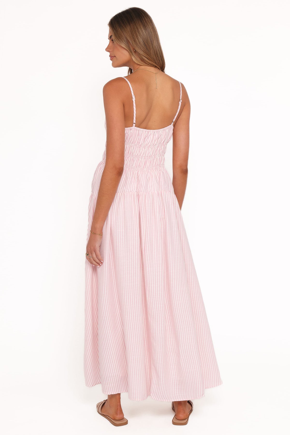 Brittany Maxi Dress in Pink Stripe – view 5 of 8