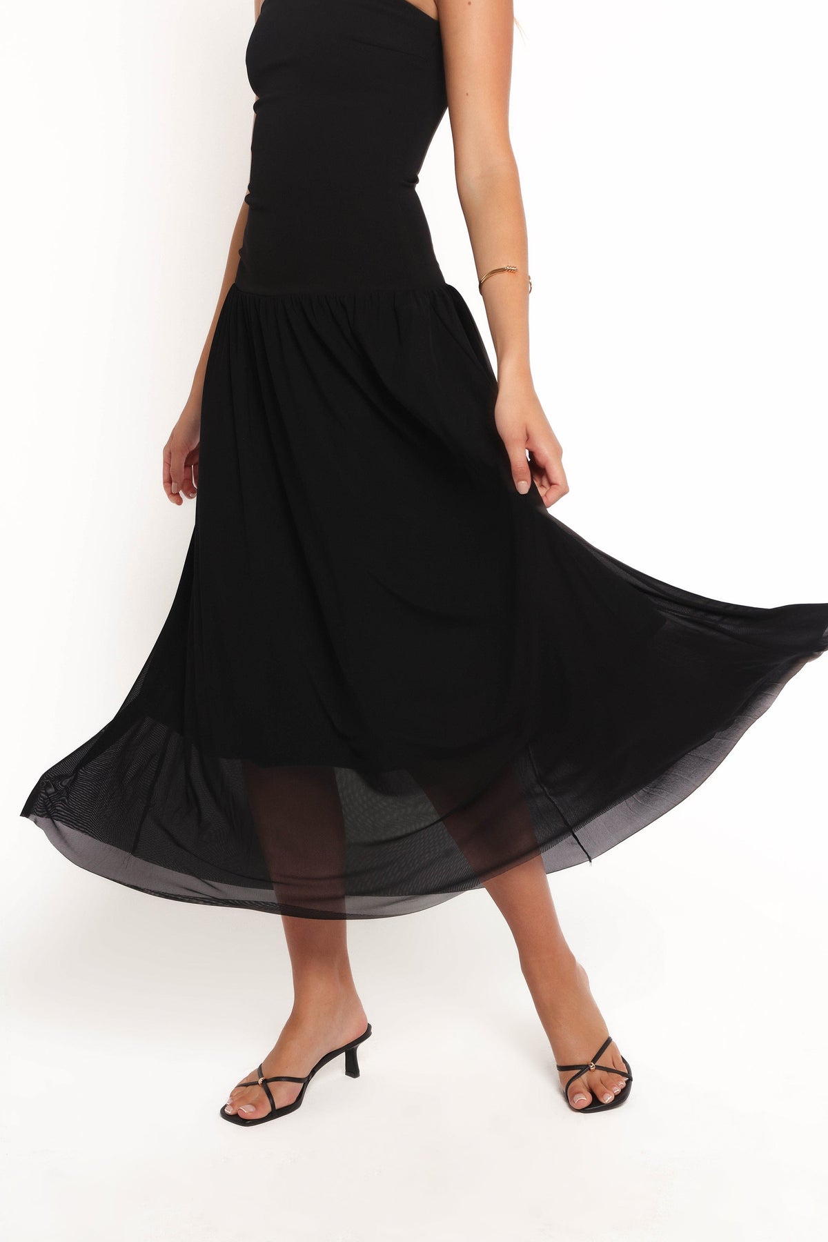 Caitie Midi Dress in Black – view 7 of 8