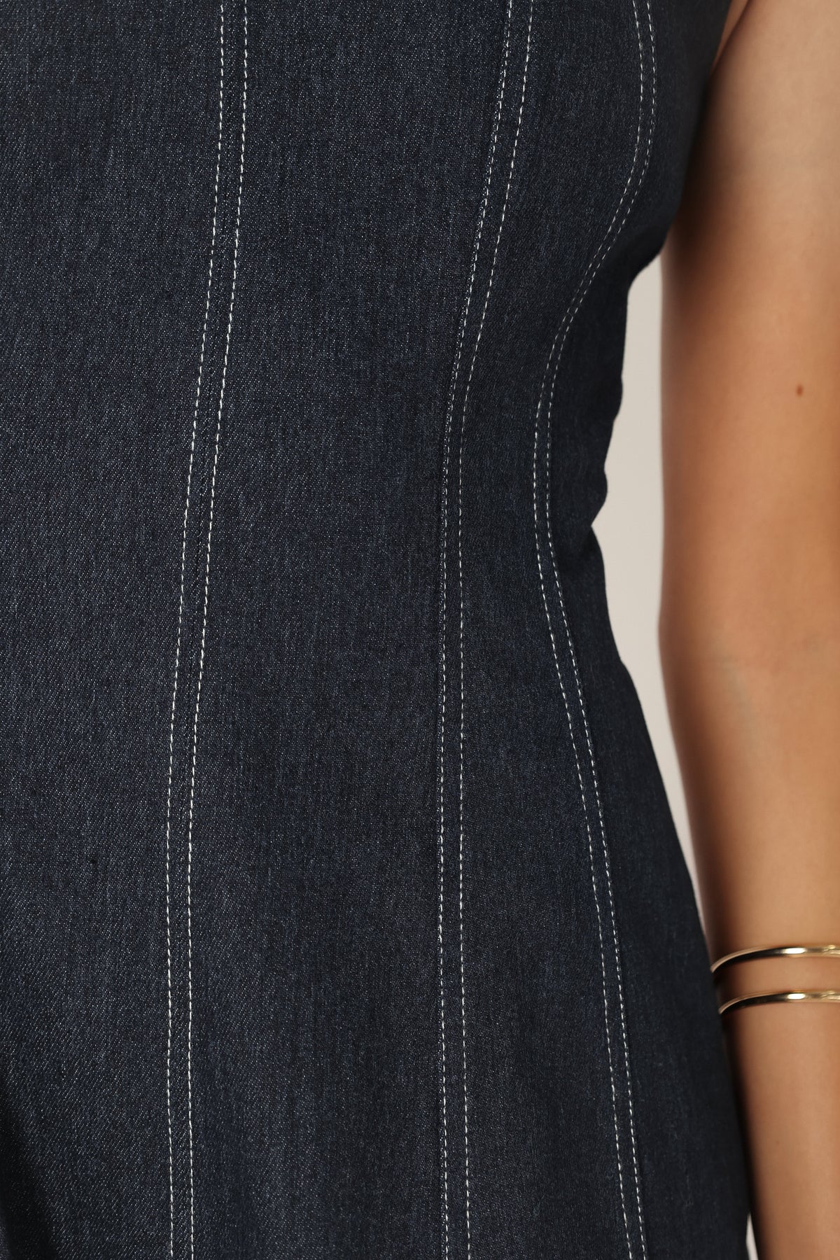 Callum Midi Dress in Dark Denim – view 9 of 9