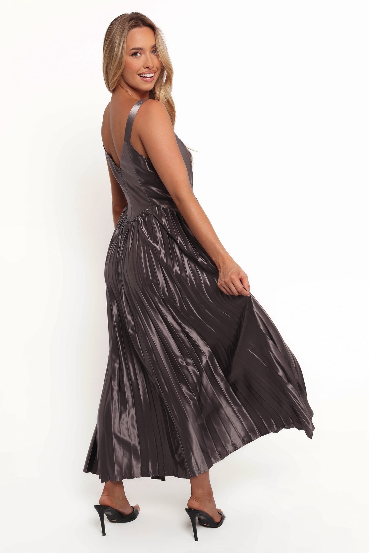 Camala Maxi Dress in Grey Silver – view 5 of 9