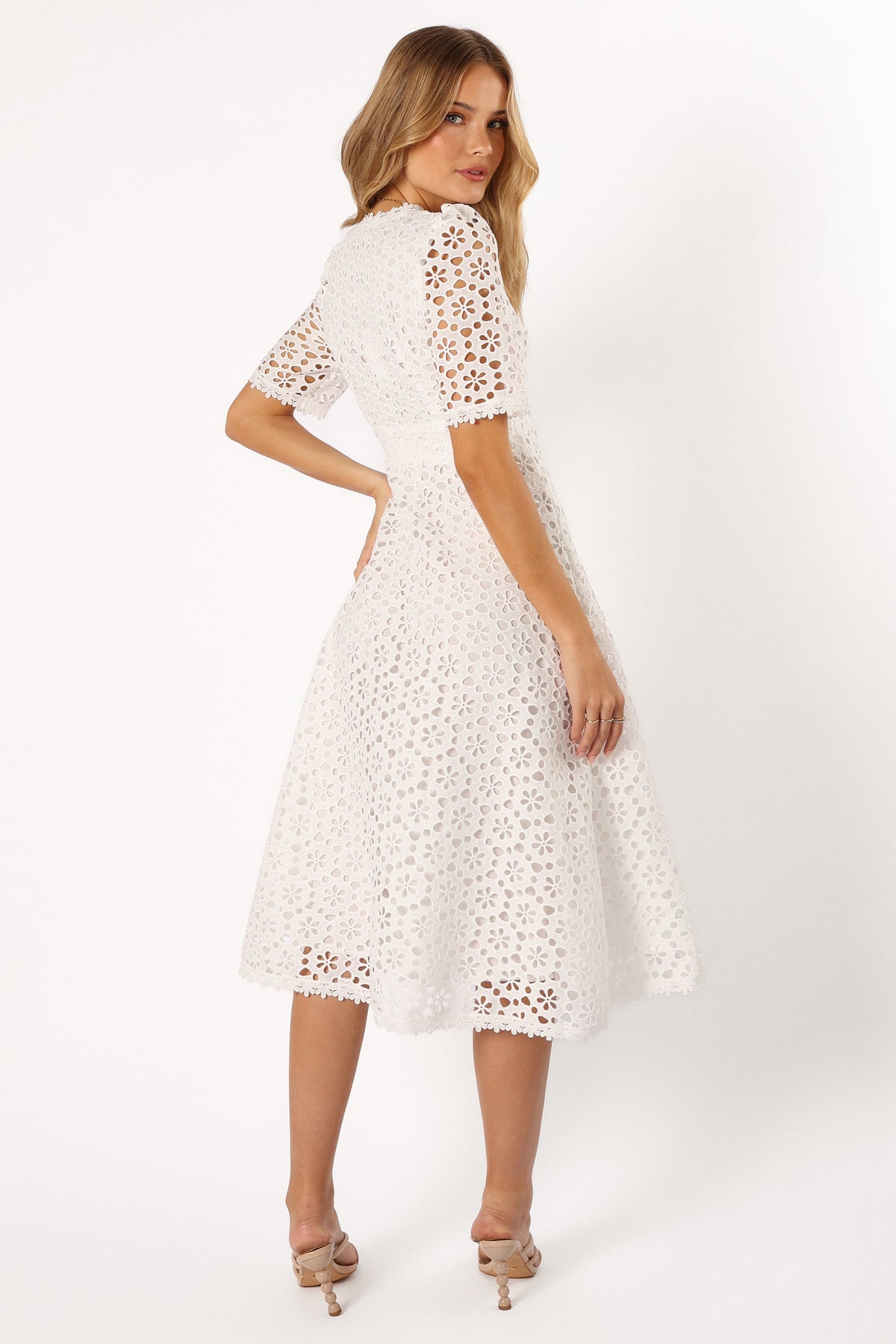 Camellia Midi Dress in White – view 6 of 9