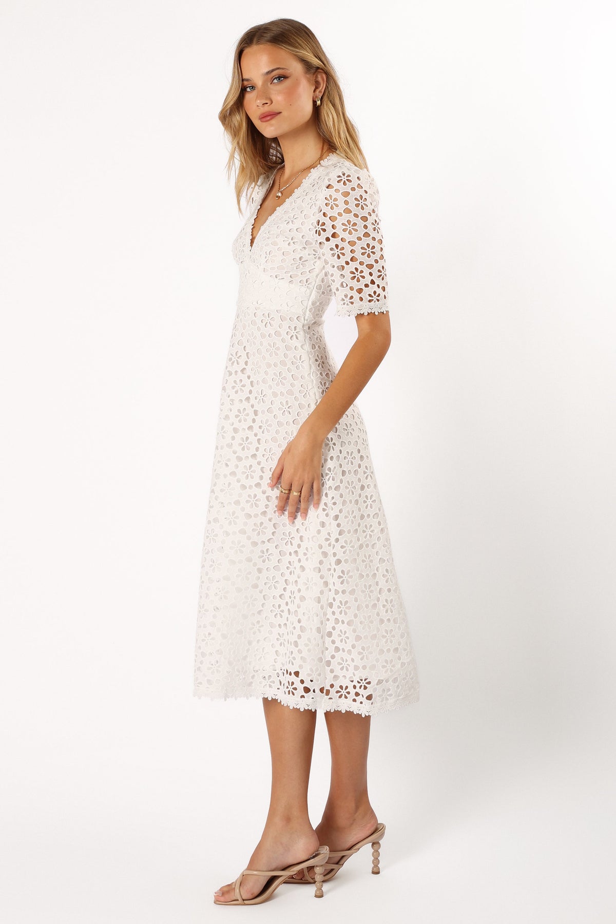 Camellia Midi Dress in White – view 5 of 9