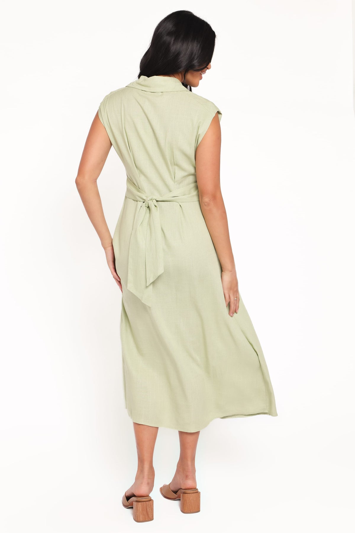 Cami Midi Dress in Green – view 5 of 9
