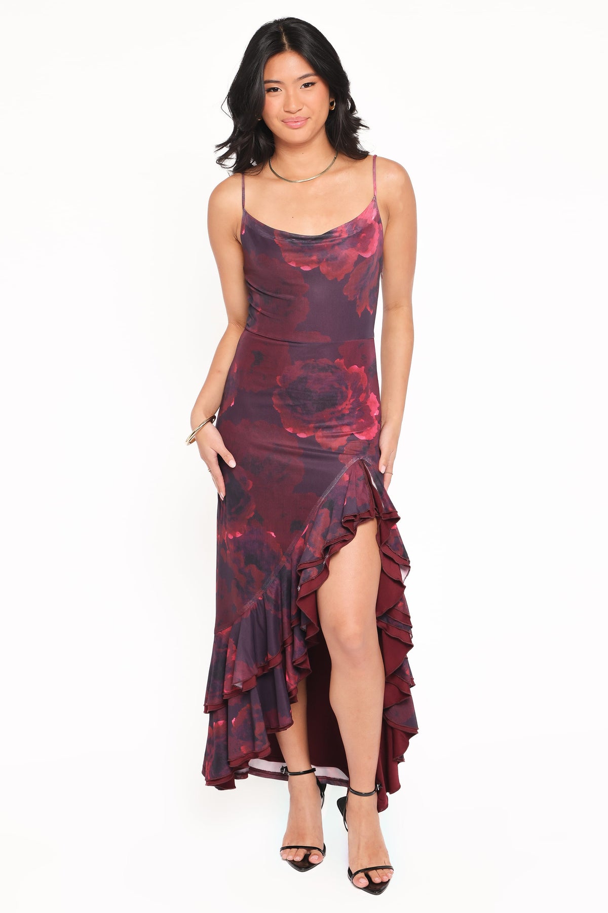 Carella Maxi Dress in Red Floral – view 6 of 7
