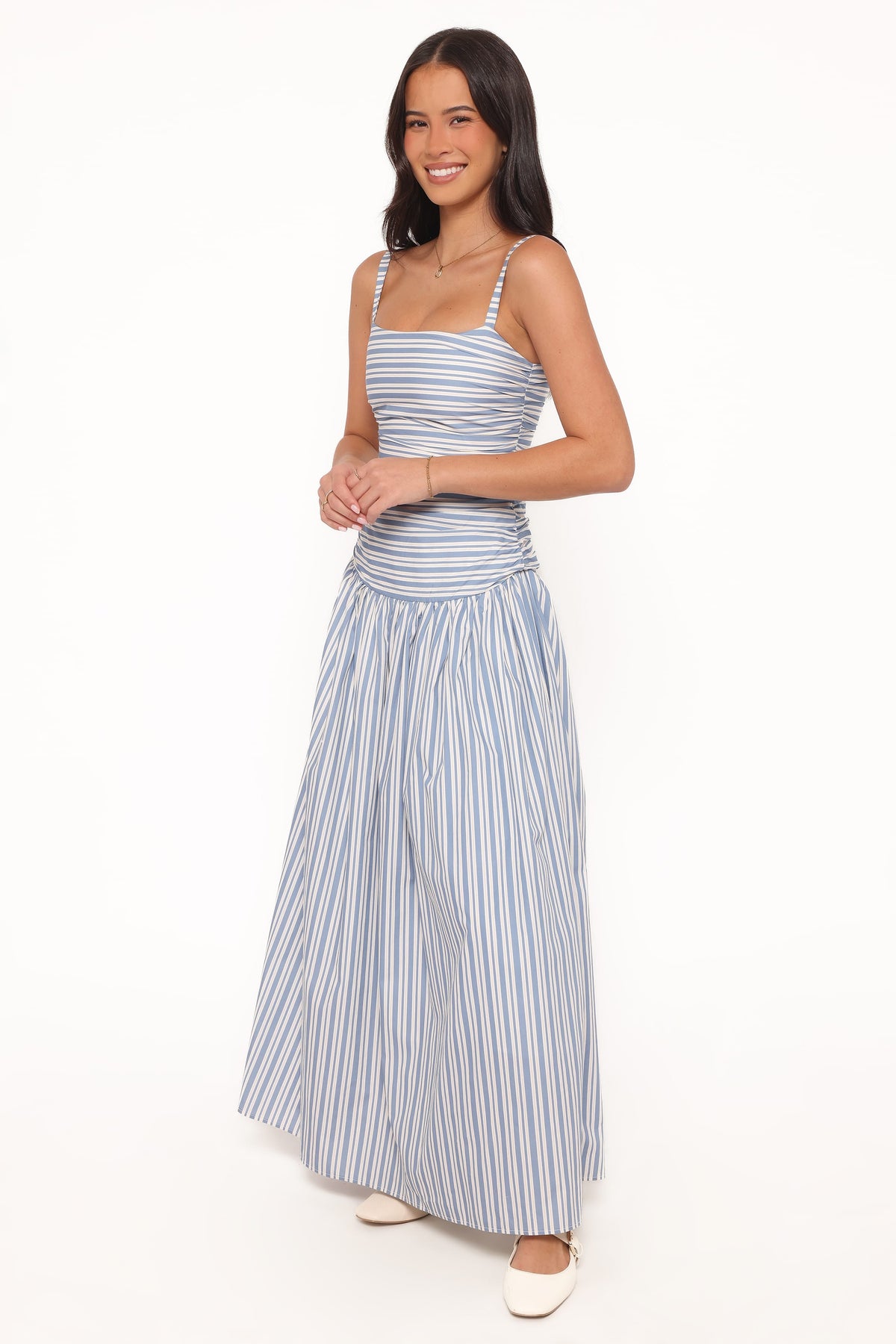 Carlisle Maxi Dress in Blue Stripe – view 4 of 6