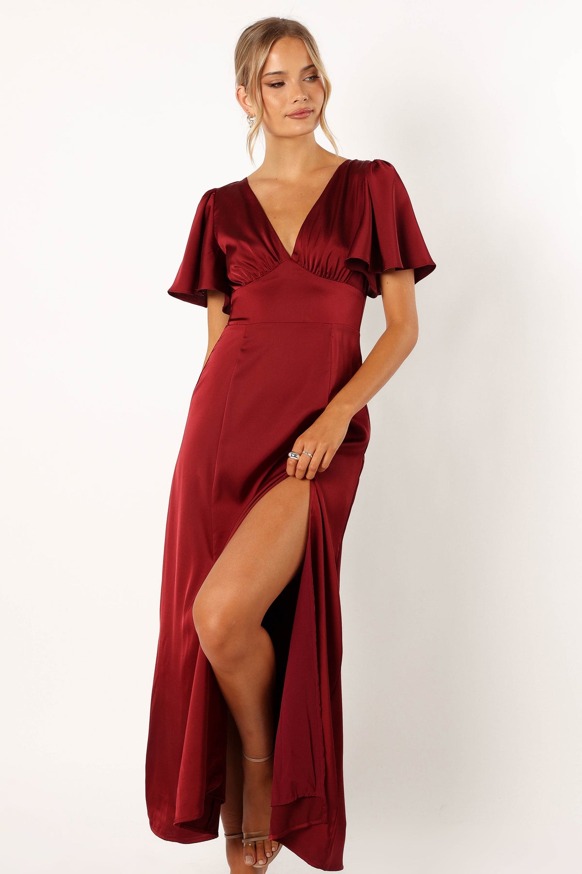 Casper Maxi Dress in Wine – view 1 of 10