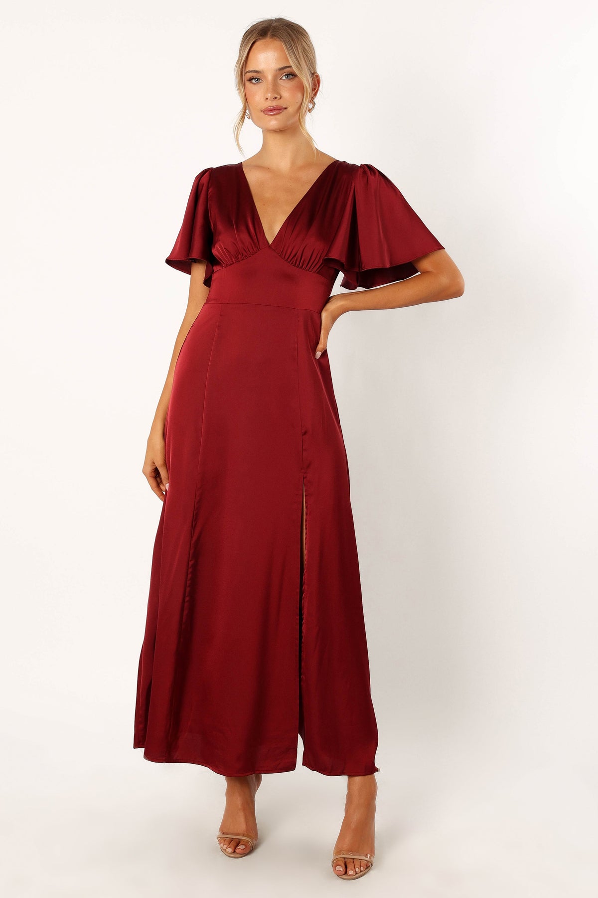 Casper Maxi Dress in Wine – view 3 of 10