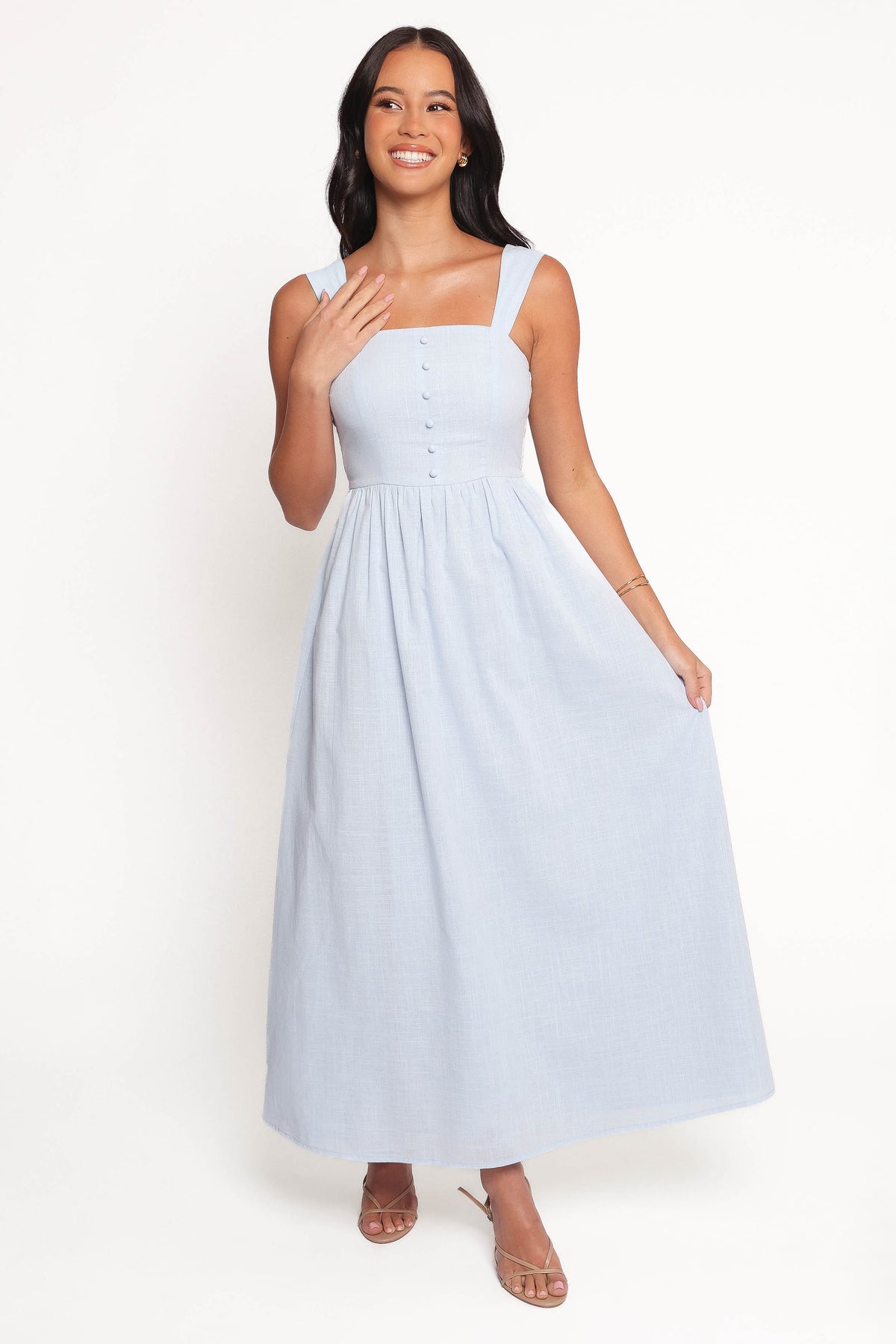 Caty Maxi Dress in Pale Blue – view 2 of 7