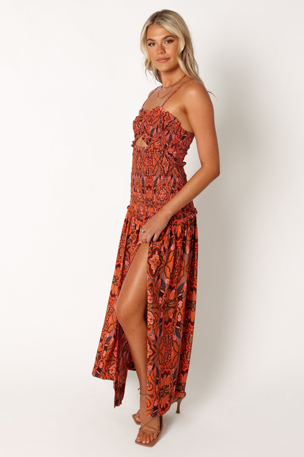 Cecil Midi Dress in Harvest Moon – view 7 of 8