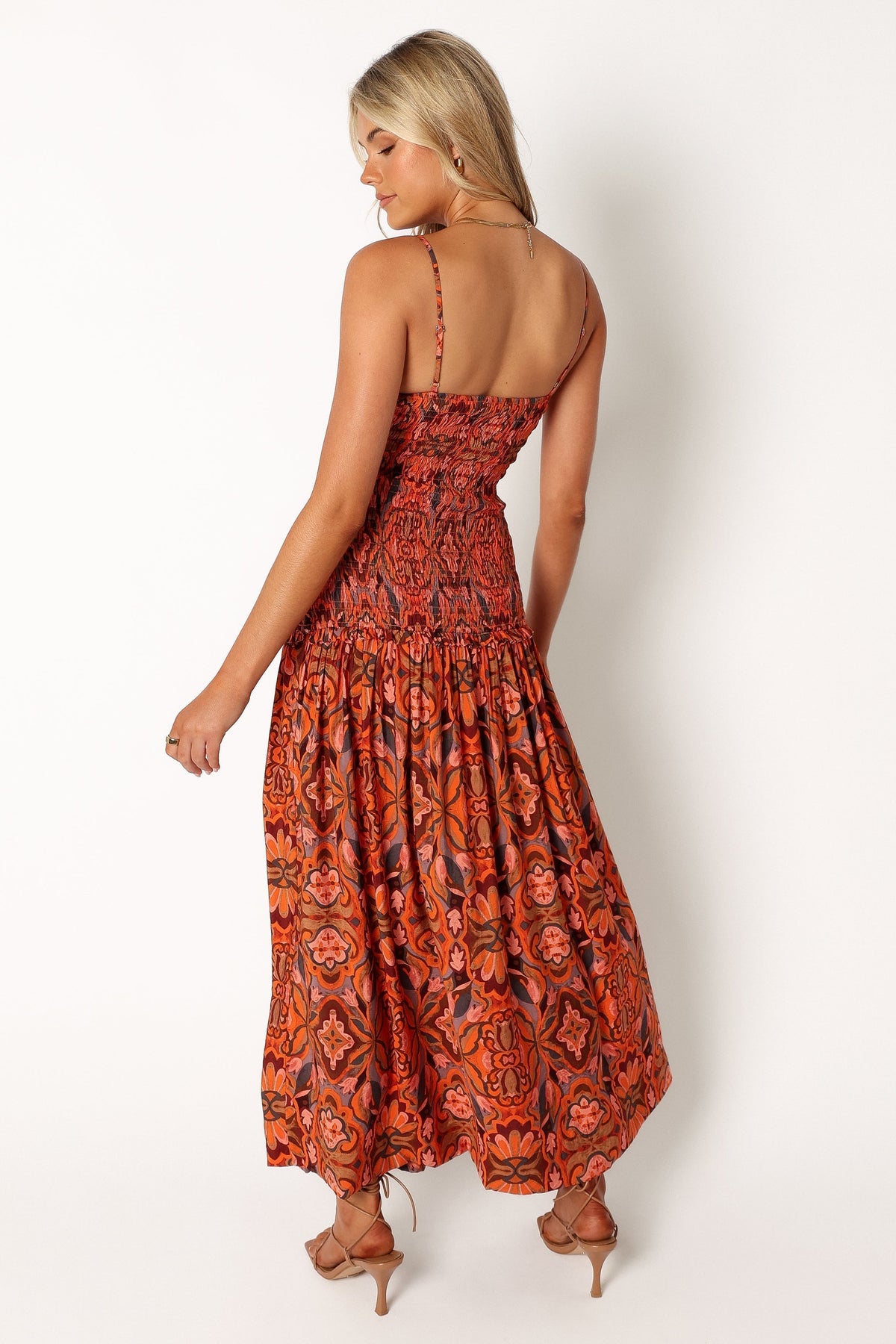 Cecil Midi Dress in Harvest Moon – view 5 of 8
