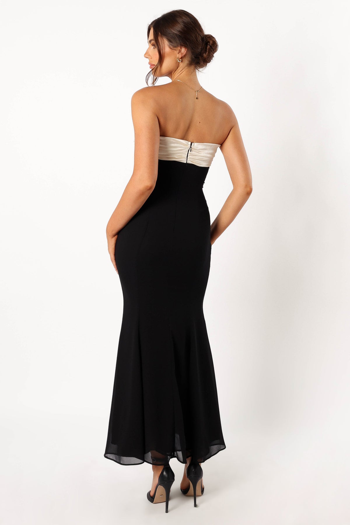 Cecilia Strapless Maxi Dress in Black – view 5 of 9